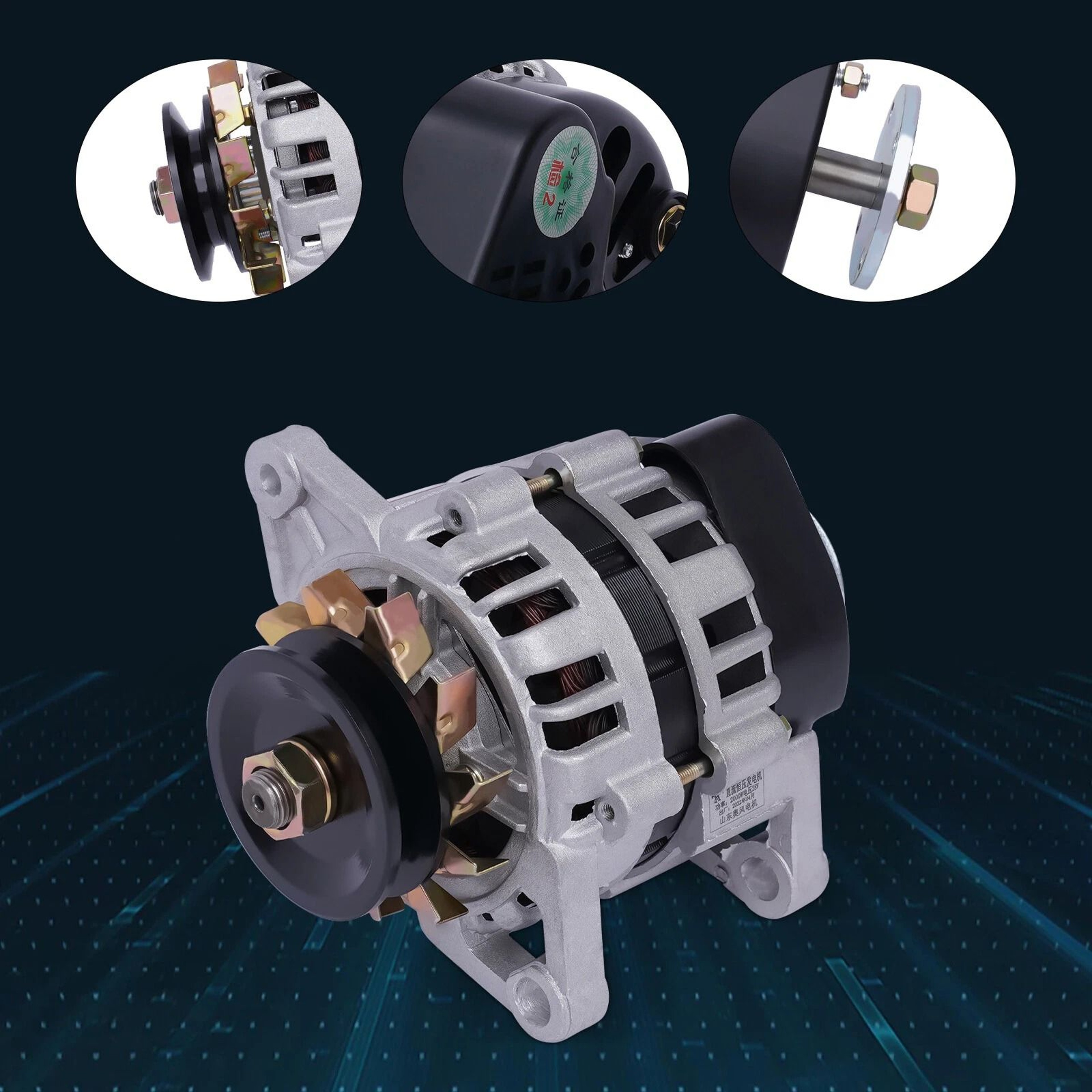 High Torque DC Low RPM Generator Robust Permanent Magnet Alternator 3