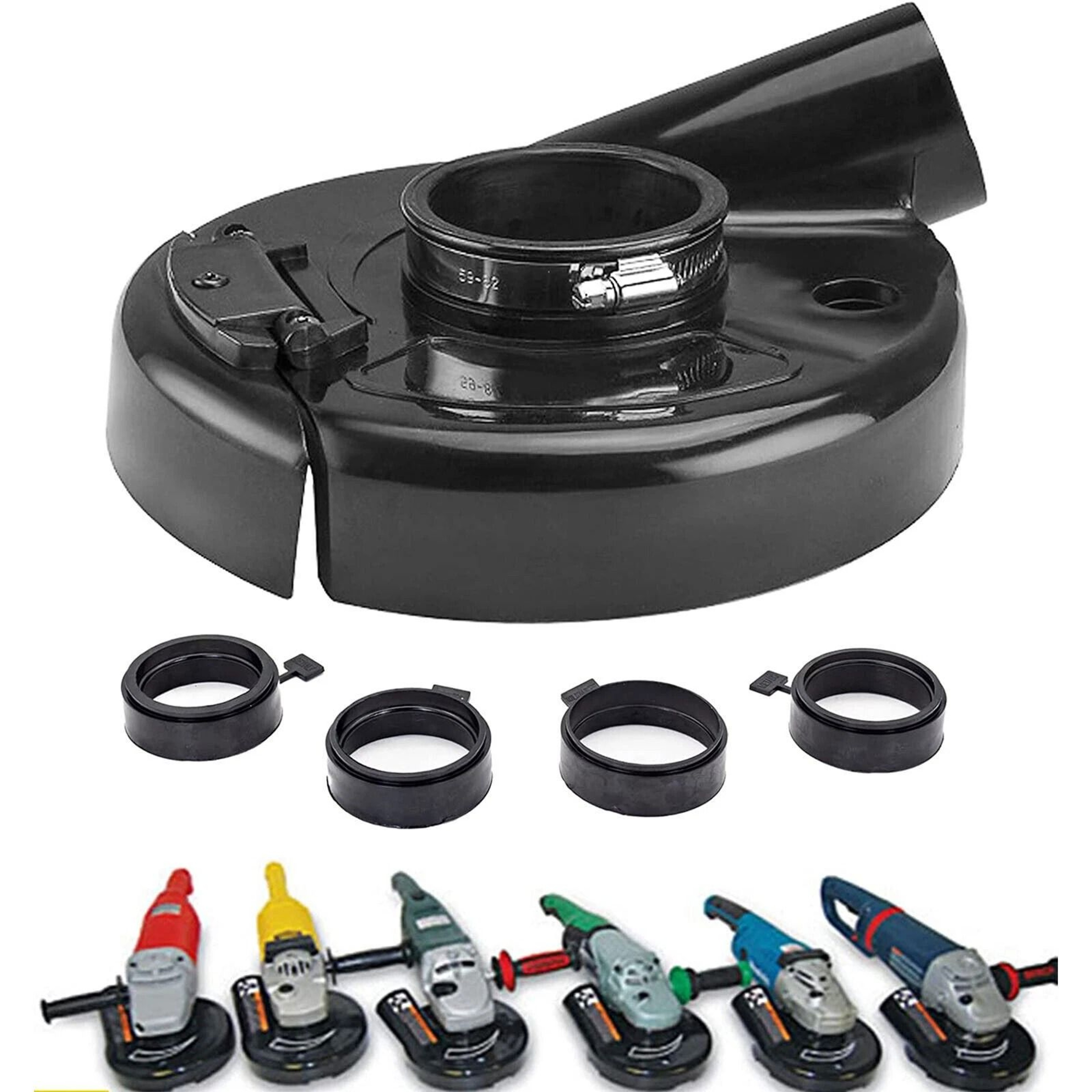 Universal Angle Grinder Dust Collector Shroud Surface Clean Cover 7