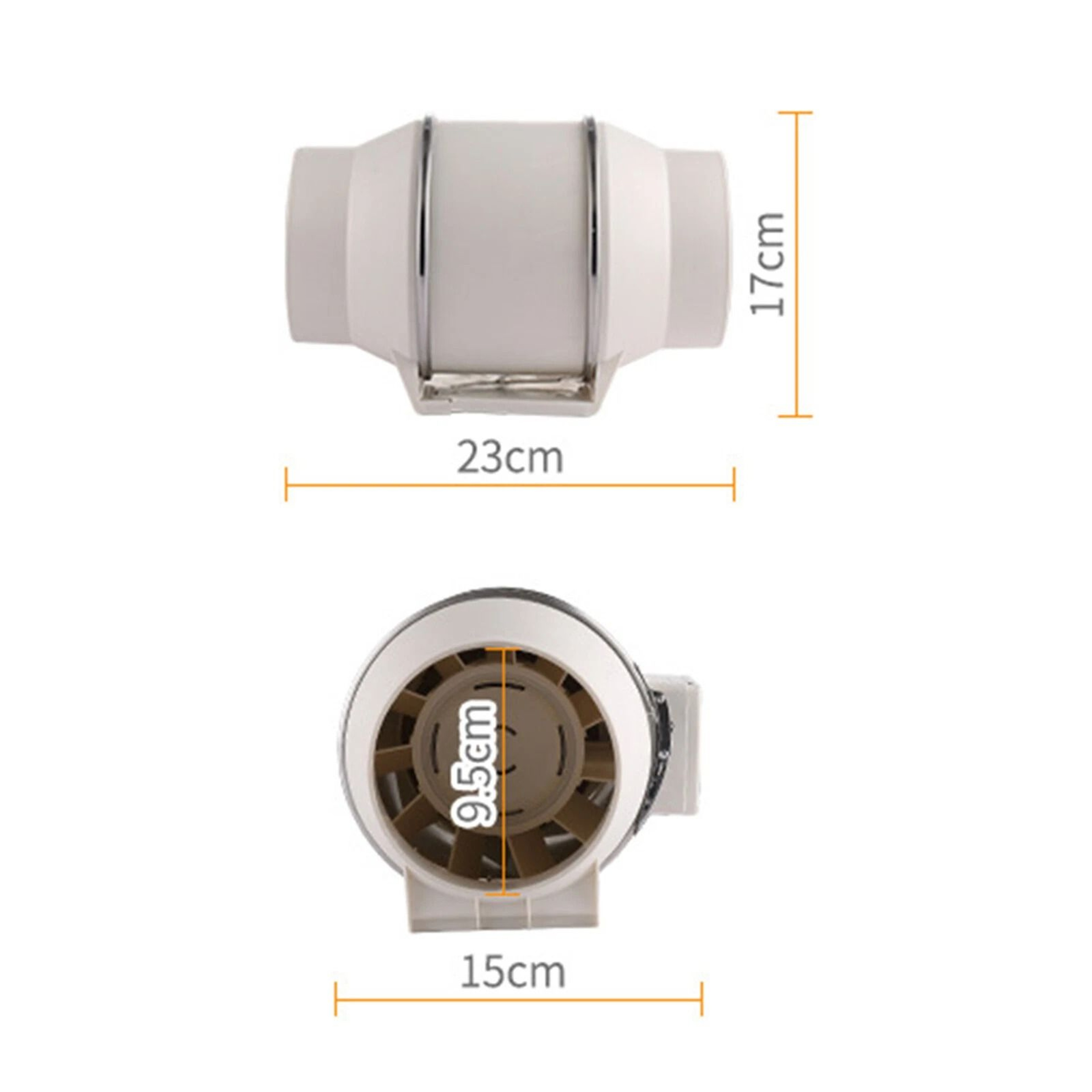 Inline Duct Fan Exhaust Blower For Home Ventilation 14