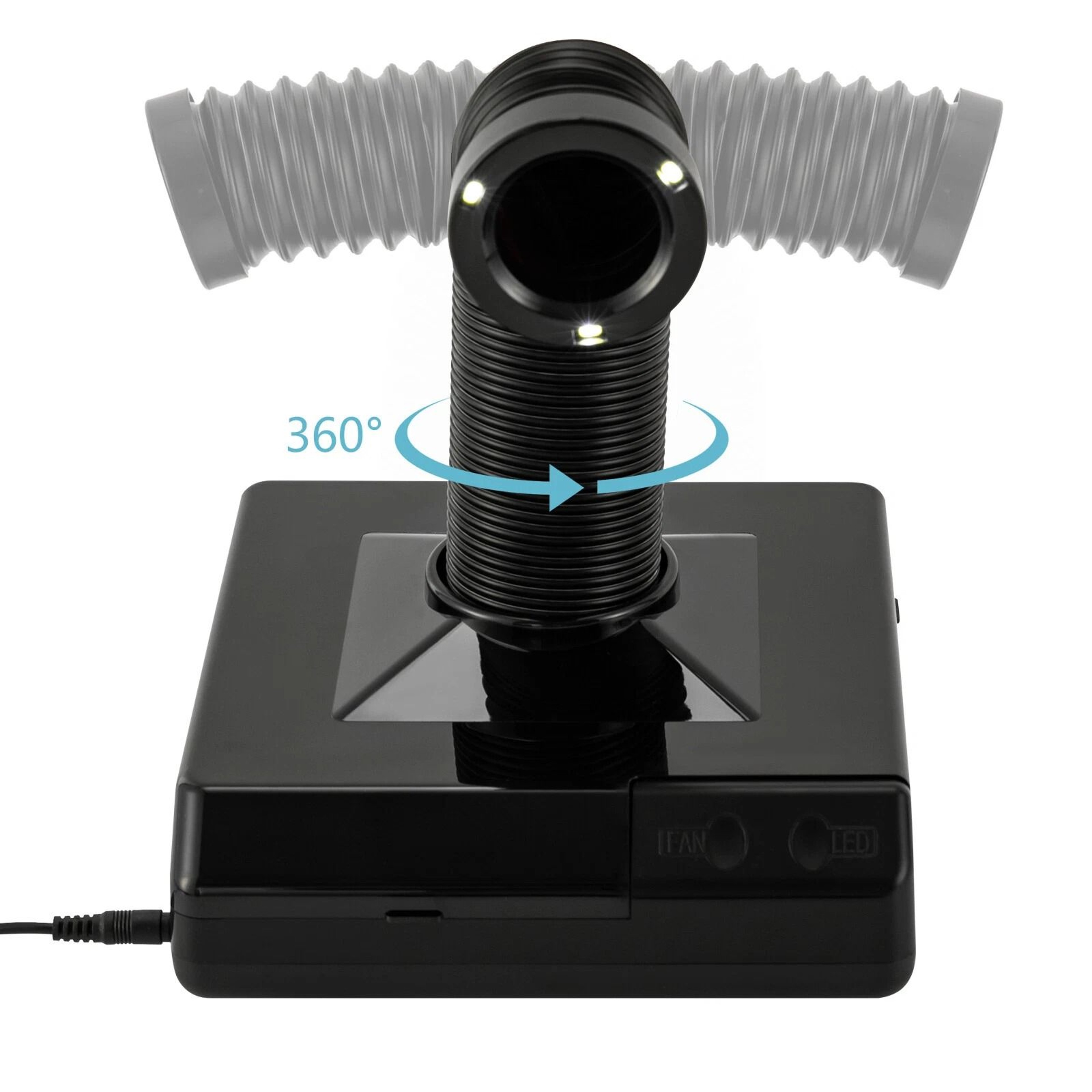 Nail Dust Collector Vacuum With LED Spotlight For Manicure 18