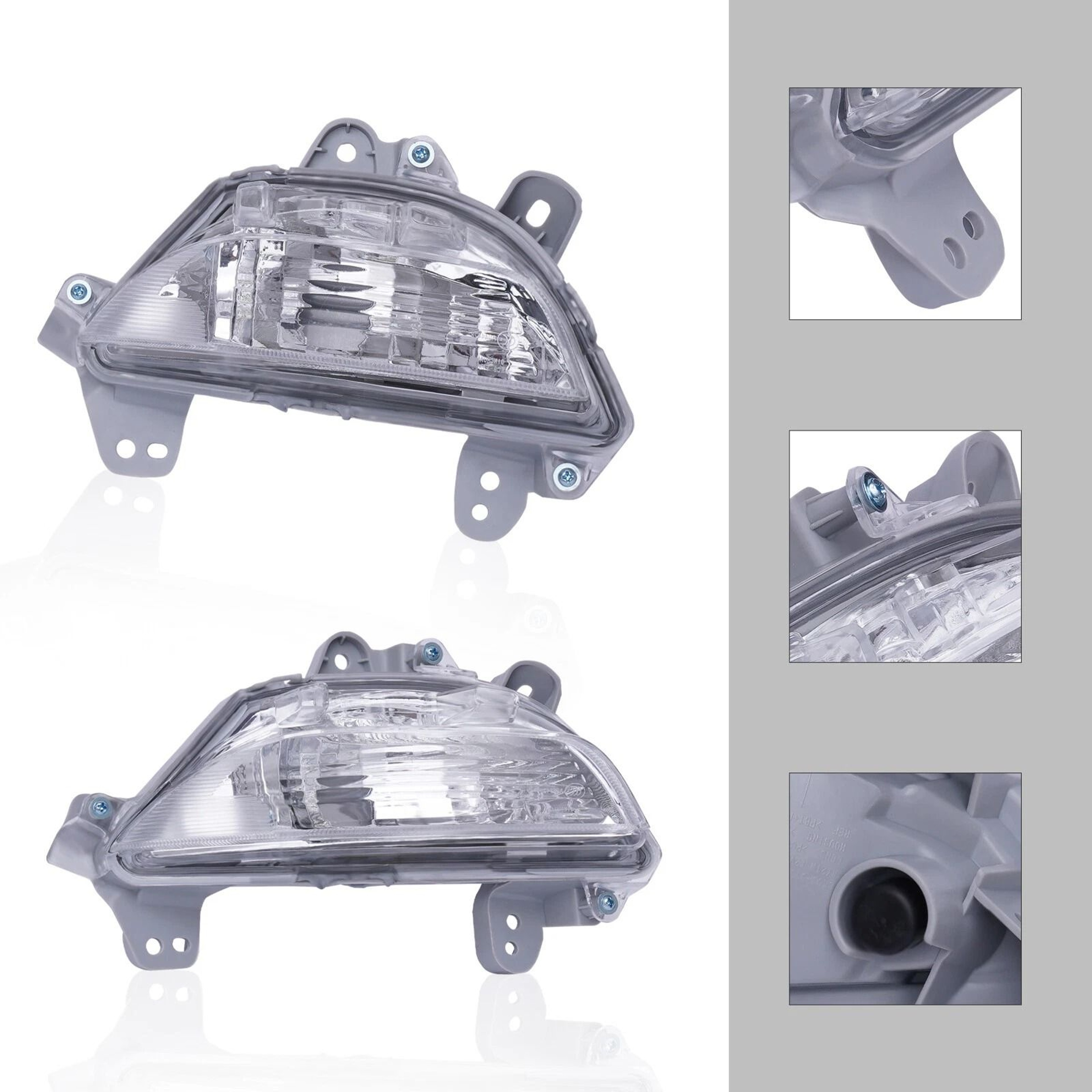 Mazda Turn Signal Lights Front Bumper Halogen Lamp Pair 4