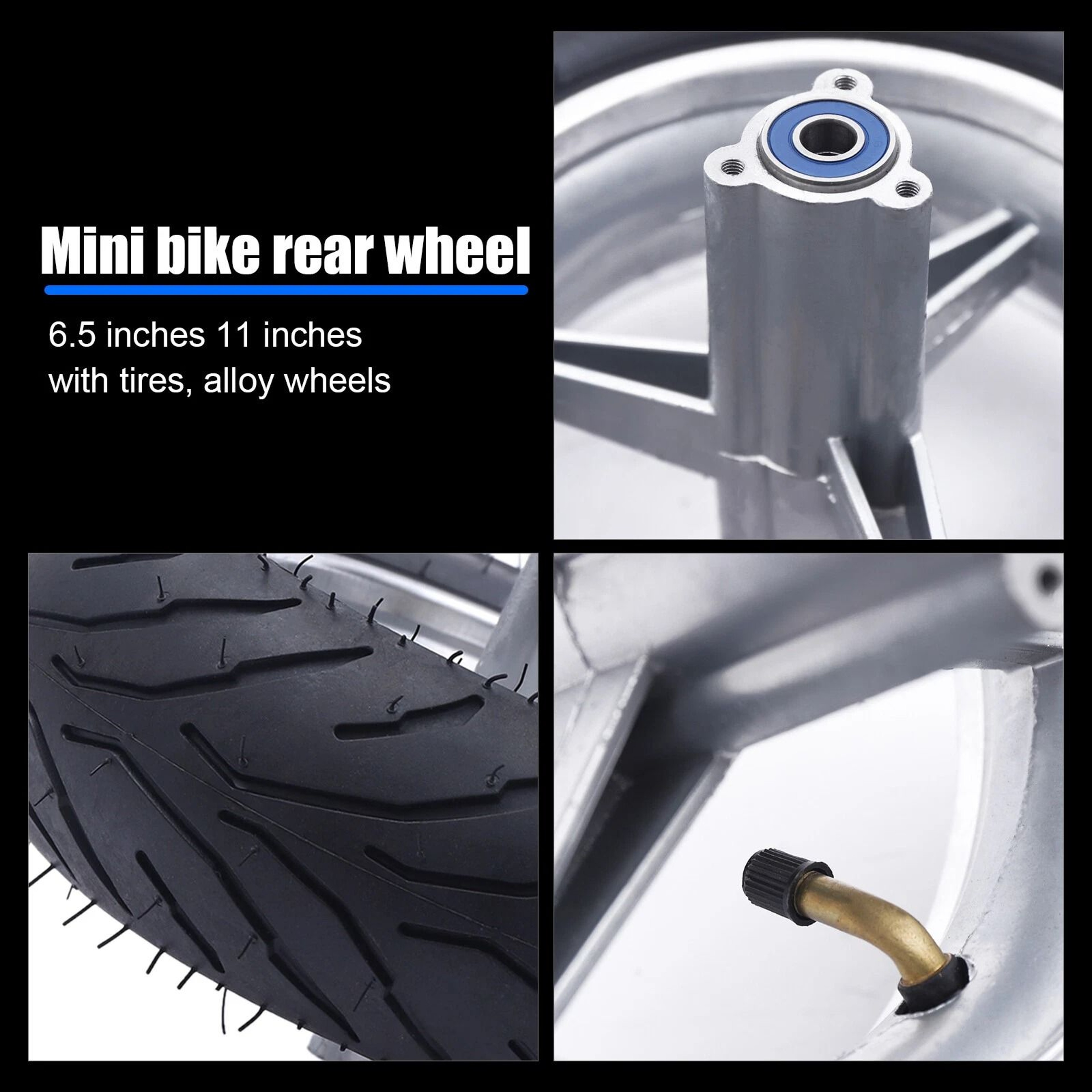 Rear Wheel Tire For Pocket Rocket Mini Bike 8