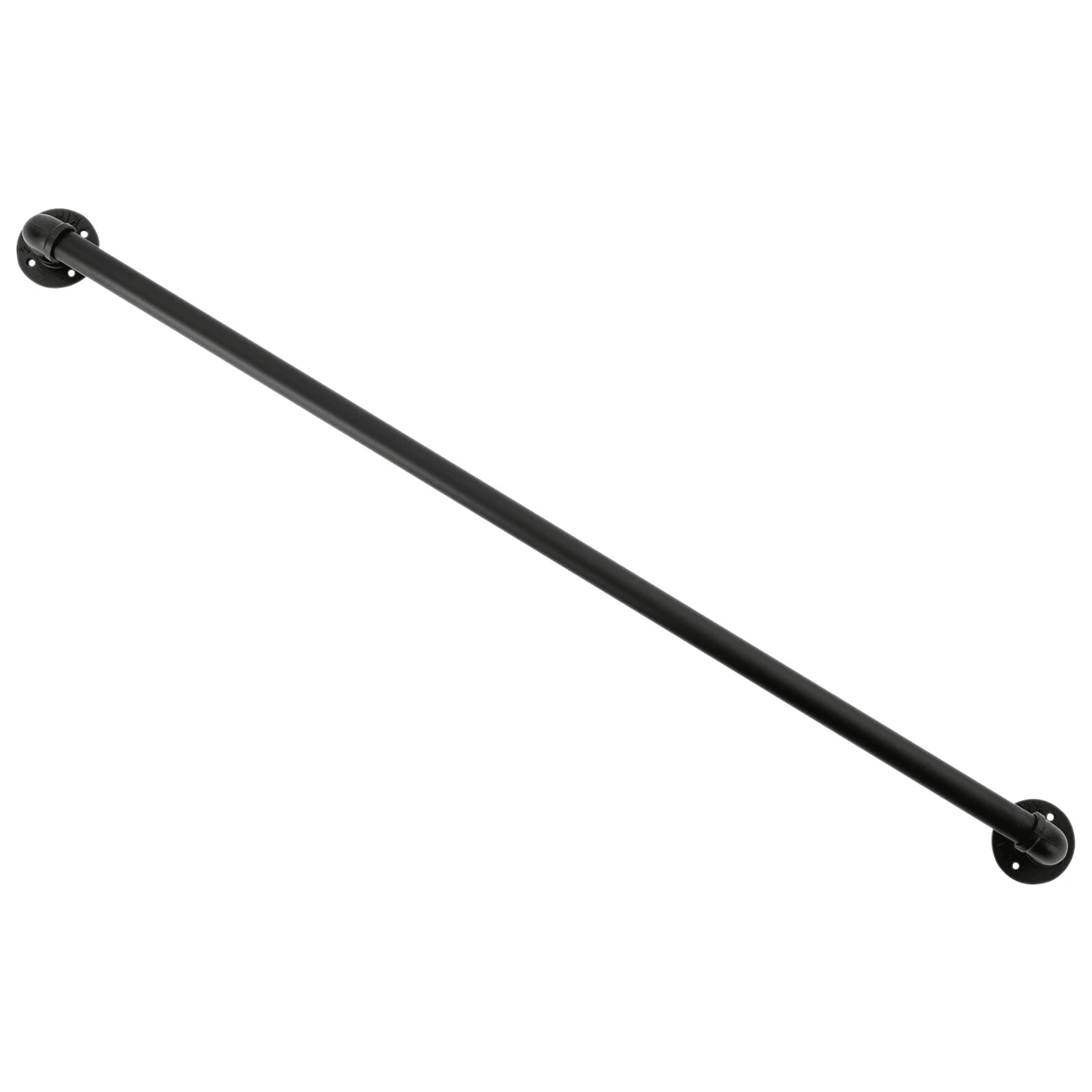 Modern Black Wall Mounted Stair Handrail For Indoor Outdoor Steps 6