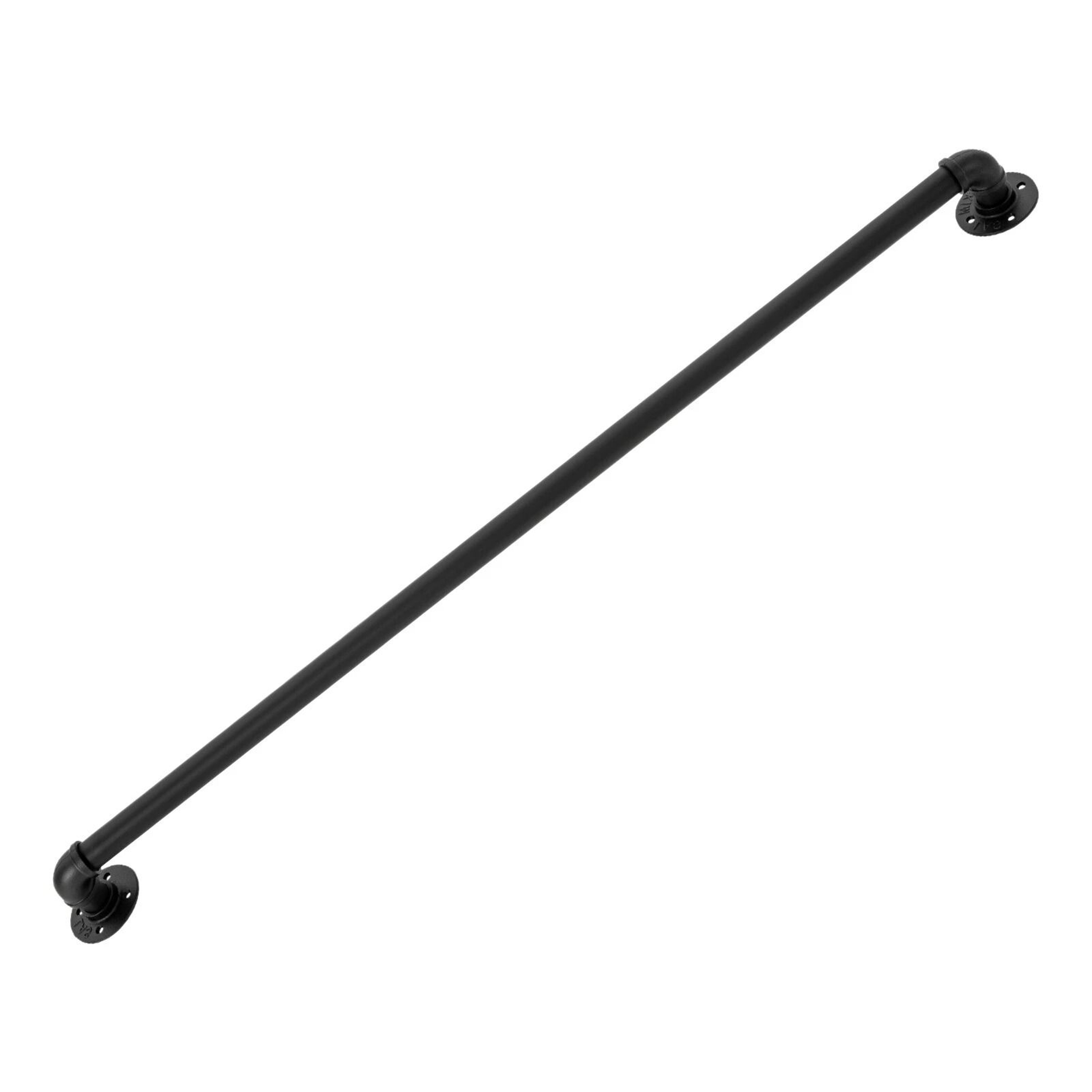 Modern Black Wall Mounted Stair Handrail For Indoor Outdoor Steps 10