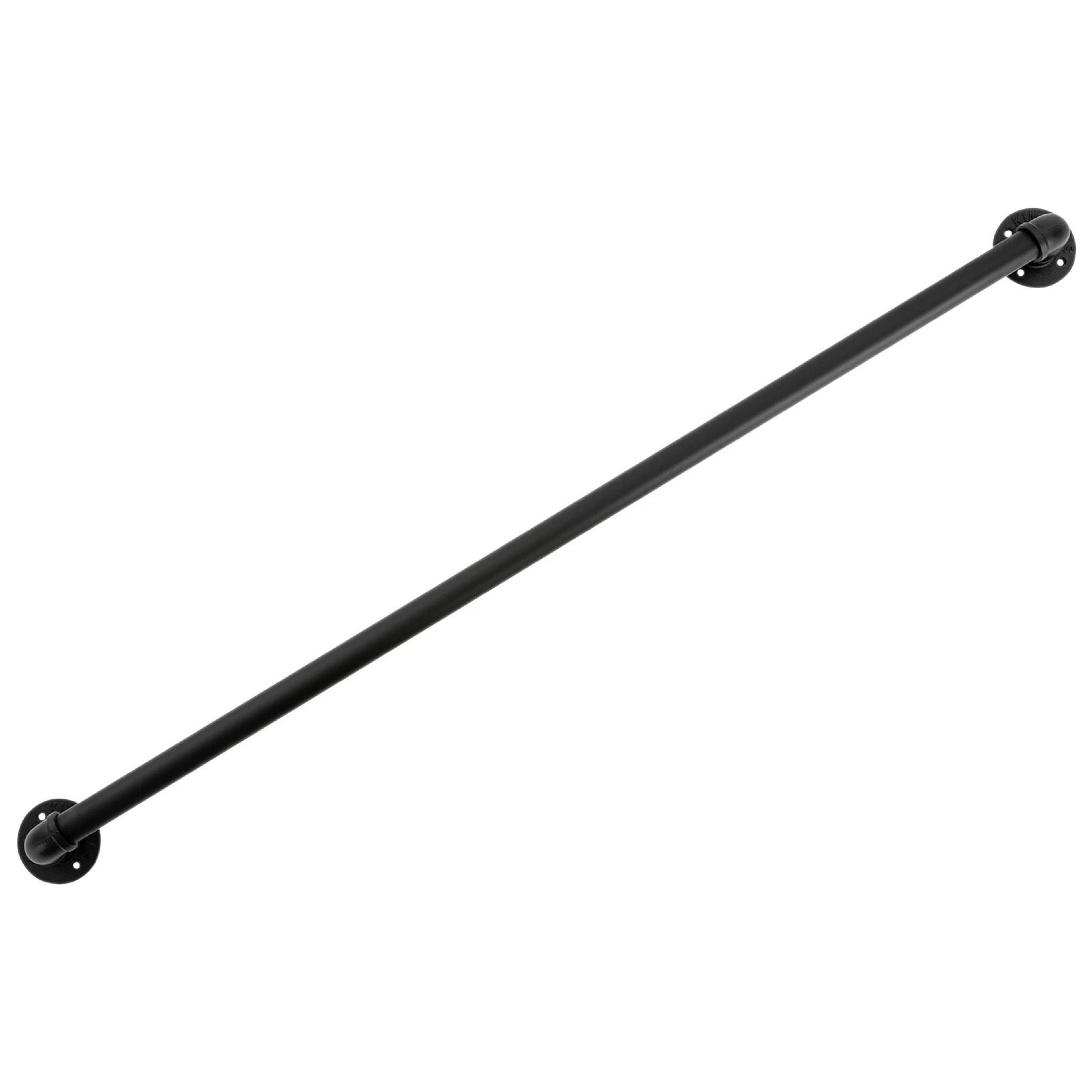 Modern Black Wall Mounted Stair Handrail For Indoor Outdoor Steps 11