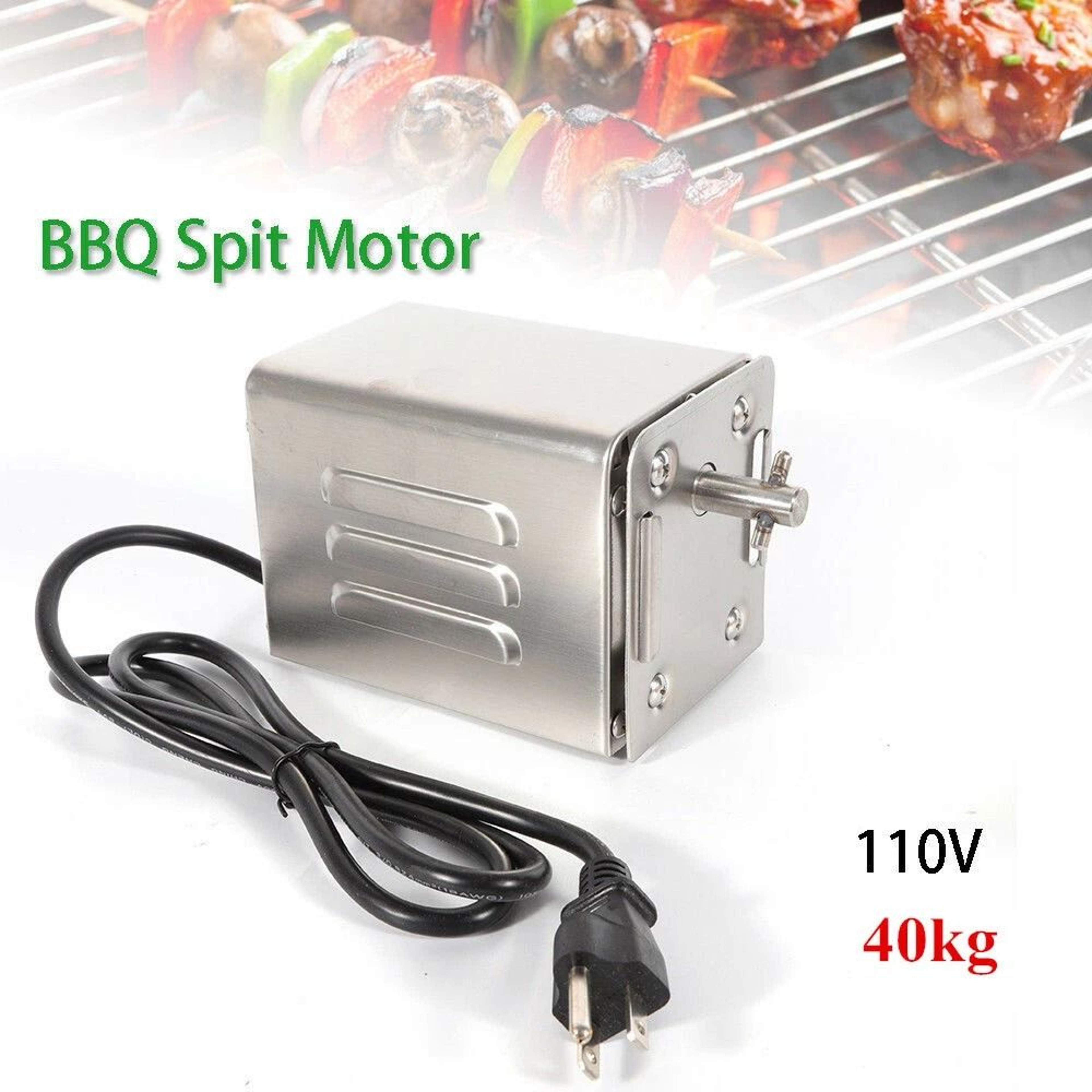 Premium Heavy Duty BBQ Rotisserie Motor Electric Grill Spit Motor For Pig  Large Roasts 9