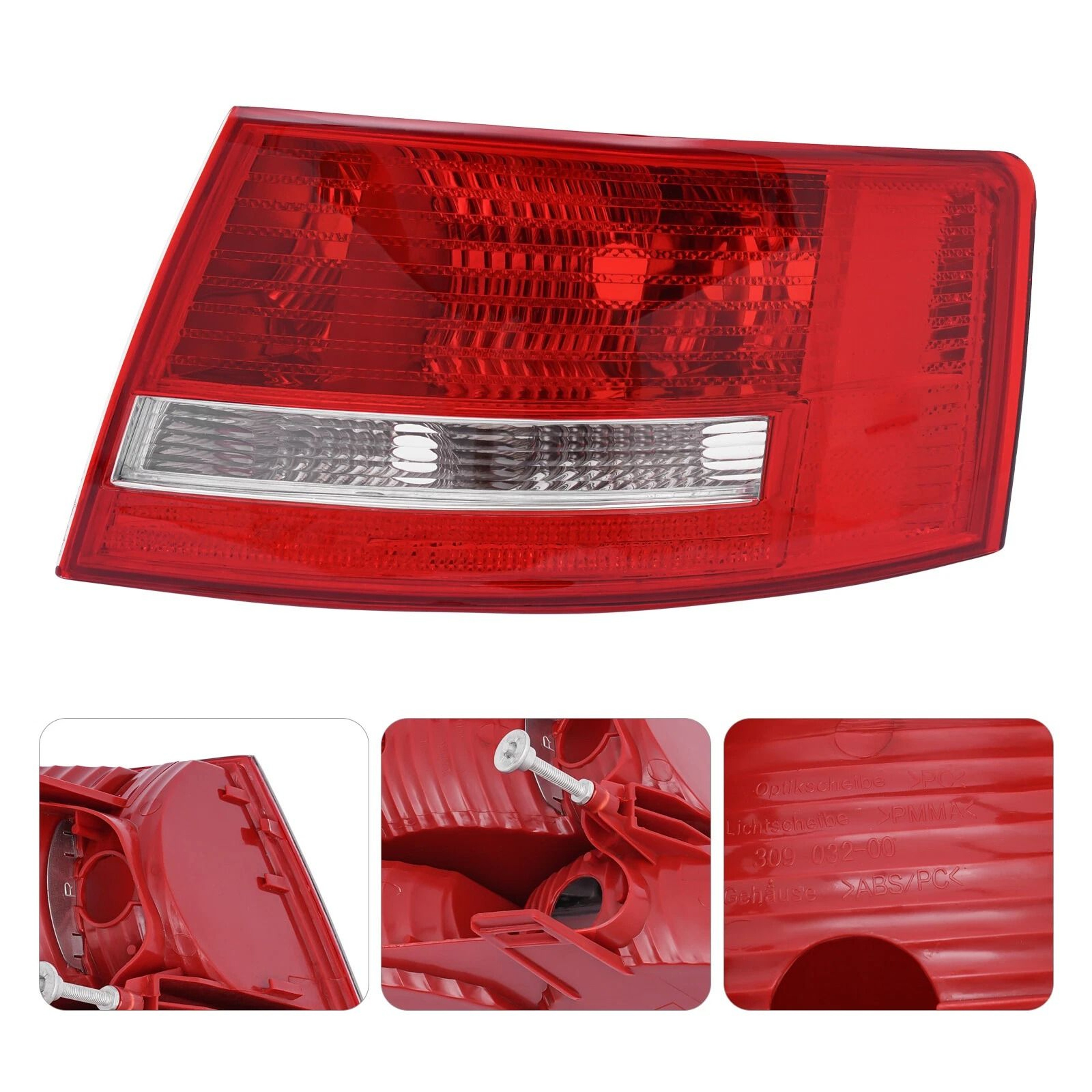 Audi Quattro Right Halogen Tail Light Lamp Passenger Side Replacement 3