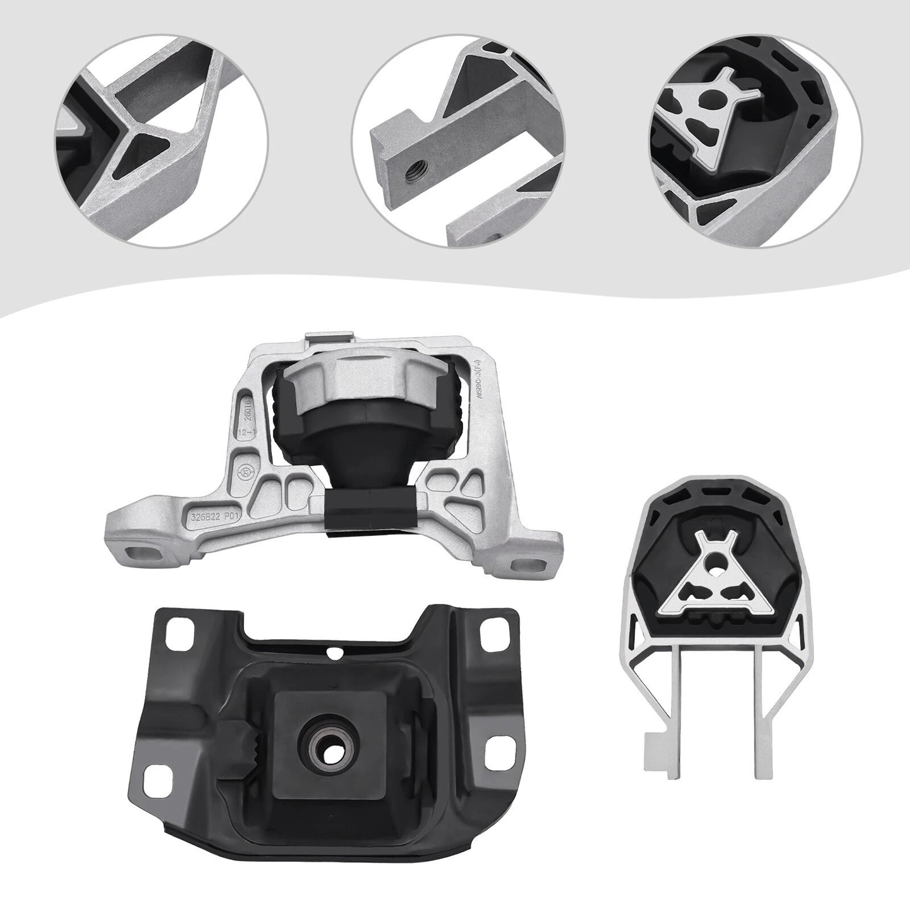 Premium Engine Mount  Transmission Mount Set For Ford Focus S SE SEL Titanium 2