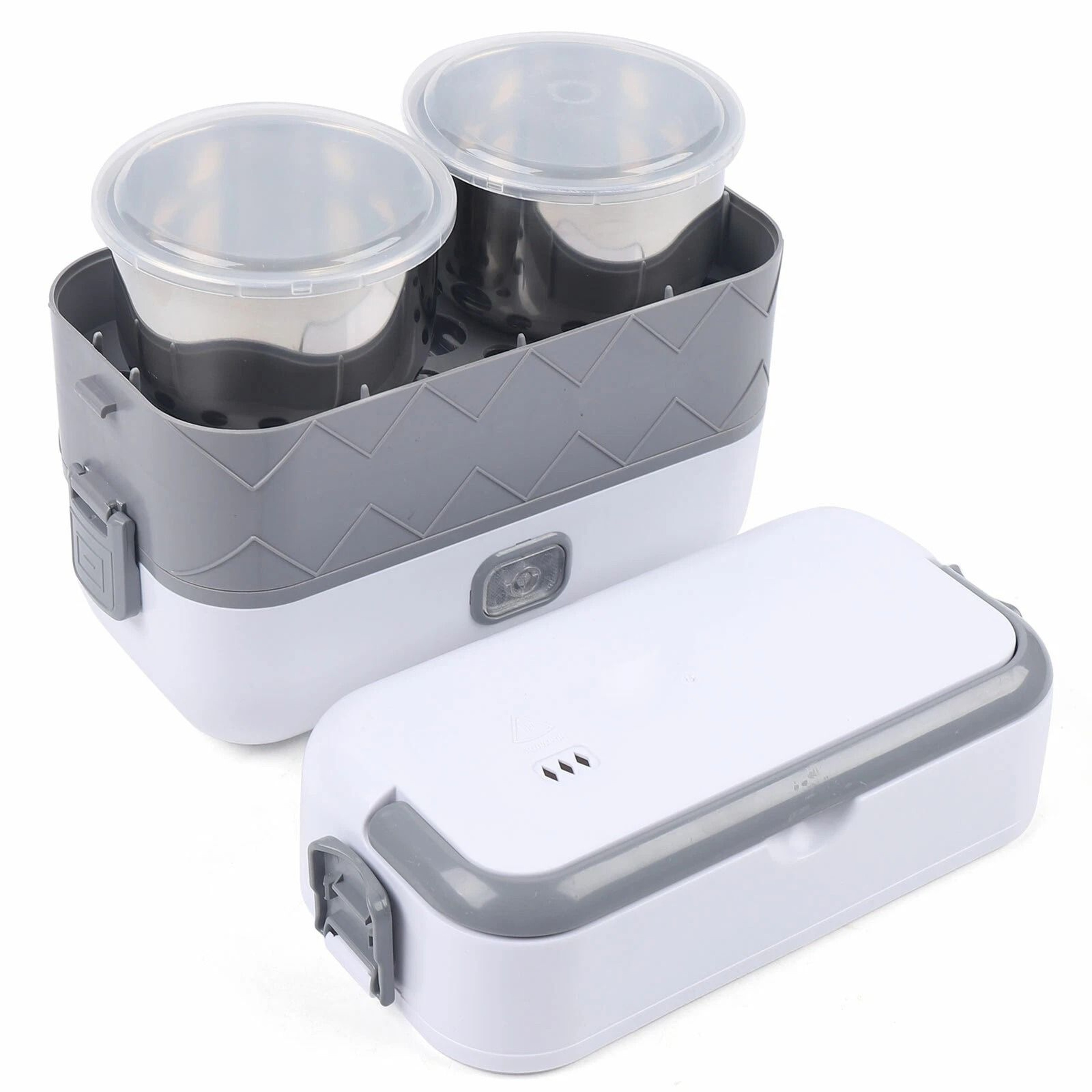Premium Portable Heated Lunch Box Layer Electric Food Warmer For Work  Travel 18