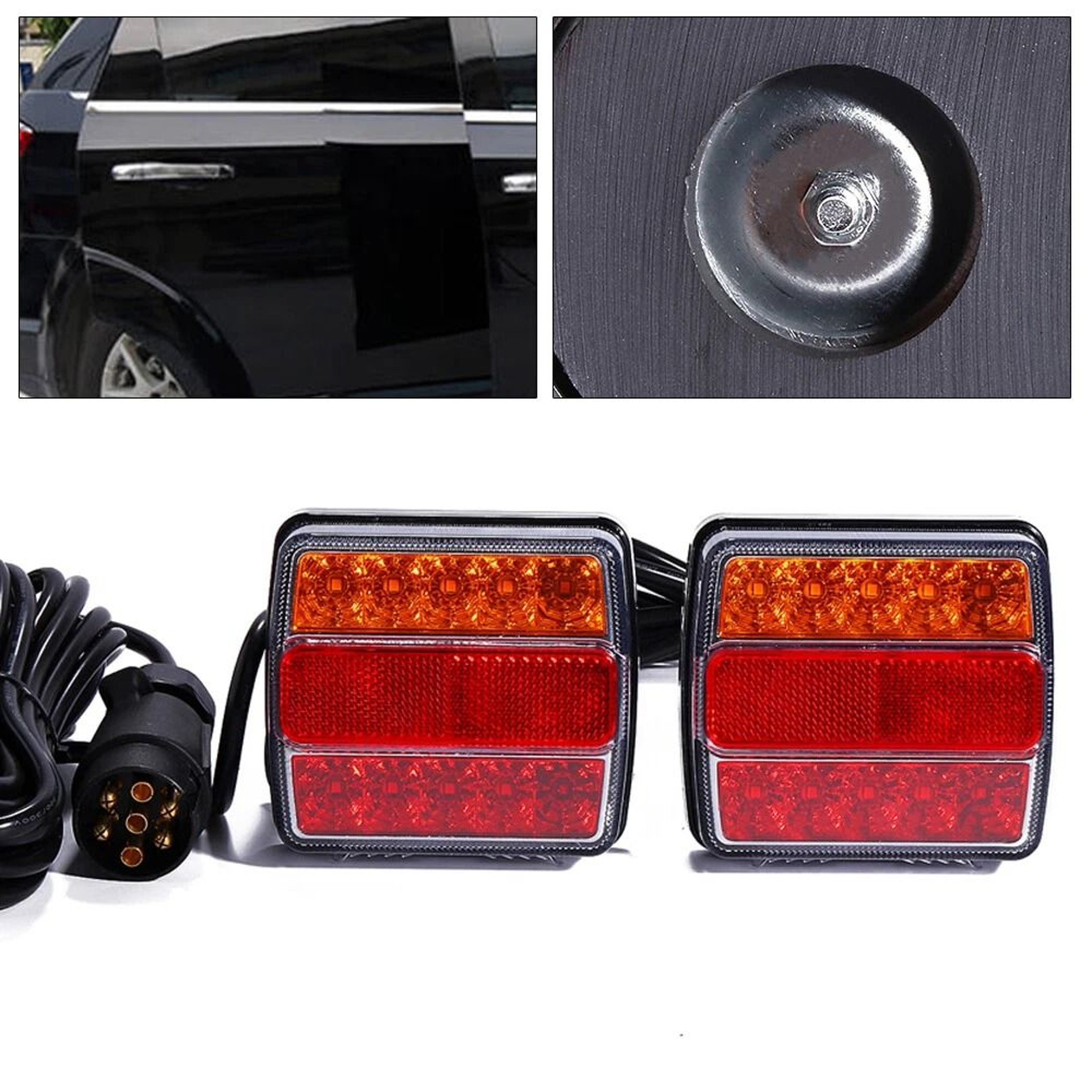 Premium LED Submersible Trailer Lights Tail Light Kit Waterproof Boat  Truck Marker 13