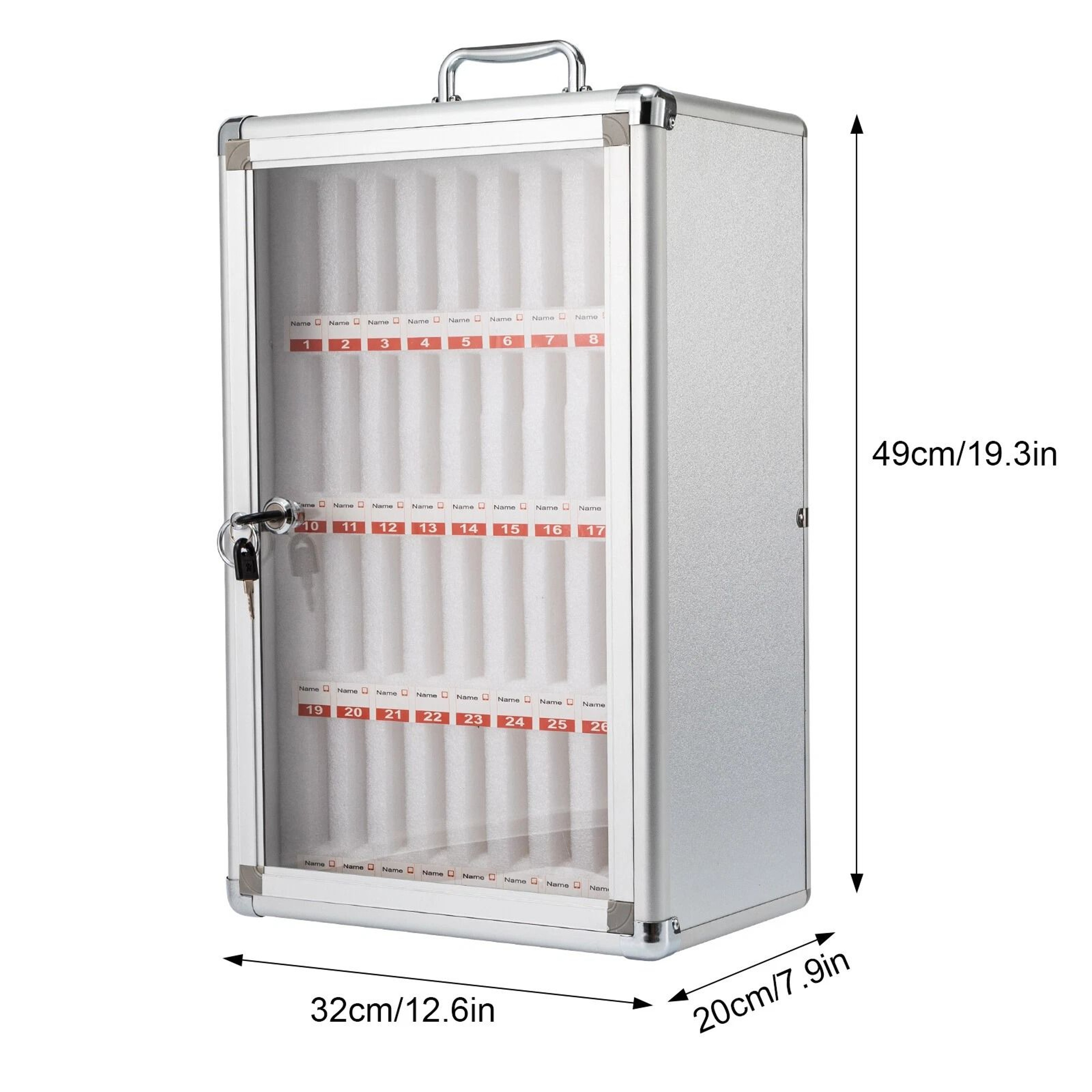 Premium Slot Cell Phone Storage Cabinet Organizer Locker Secure Office  Classroom Device Storage 11
