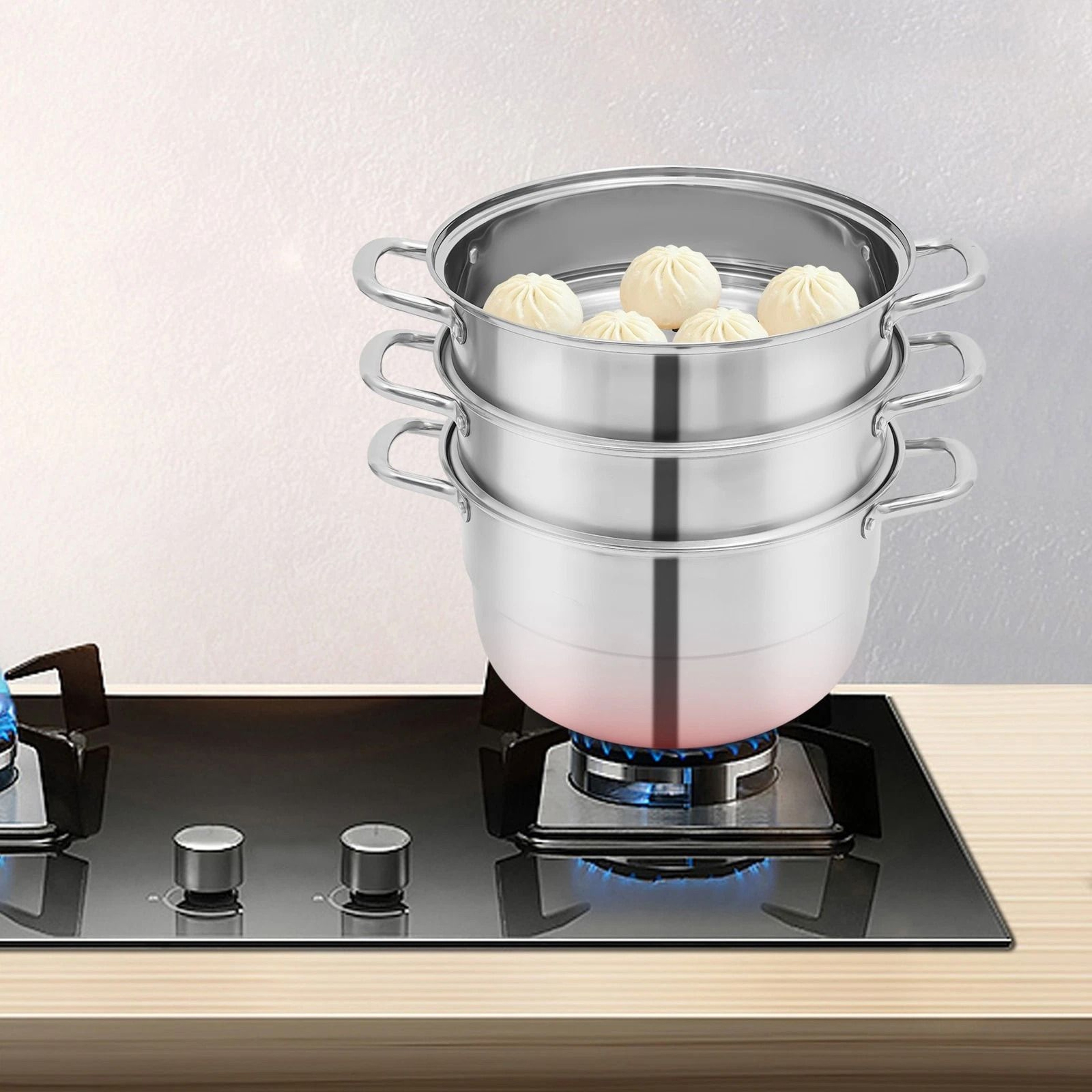 Stainless Steel Food Steamer Large Pot Cooker For Healthy Meals 1