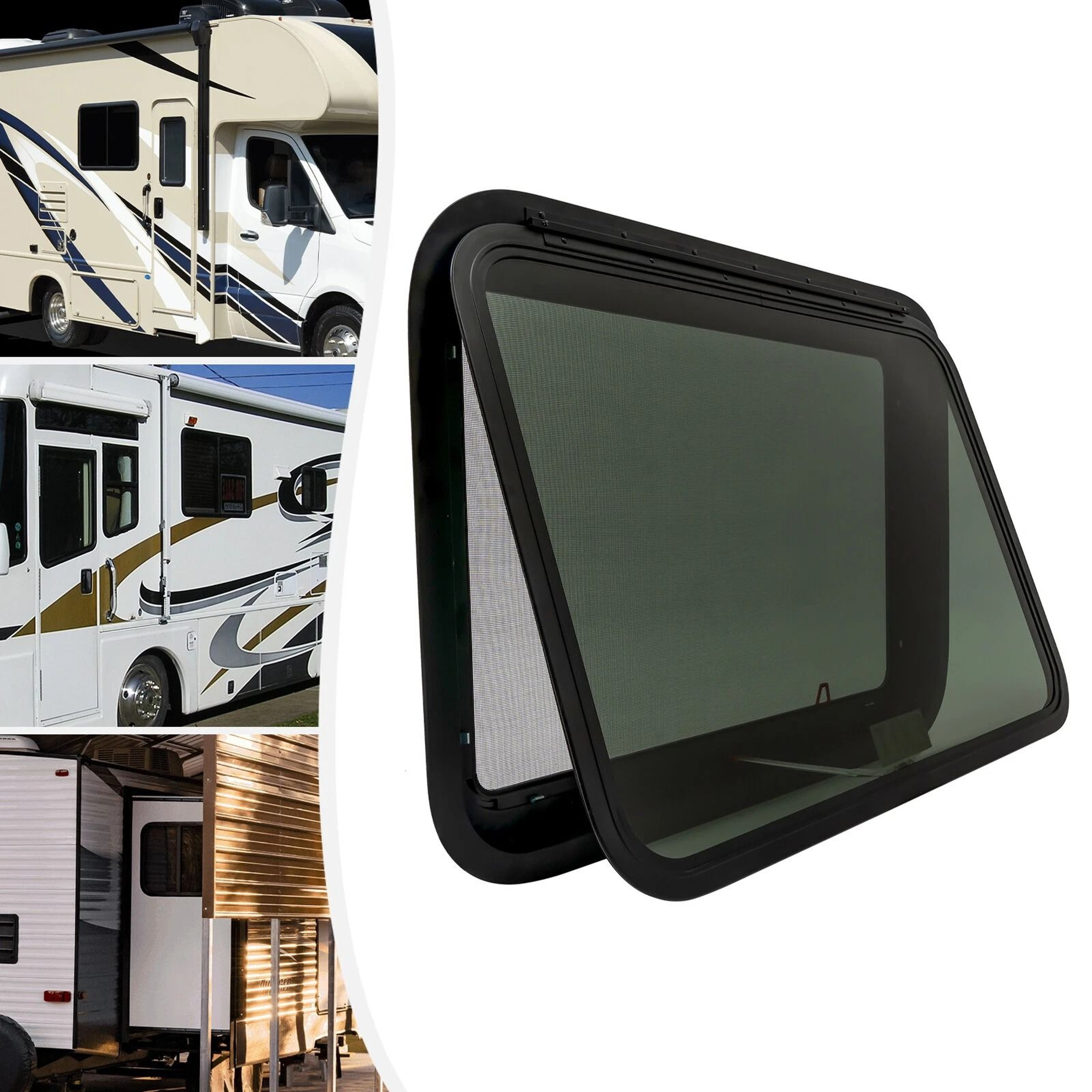 RV Exit Window Vent Hatch Emergency Push Out Trailer Replacement 1