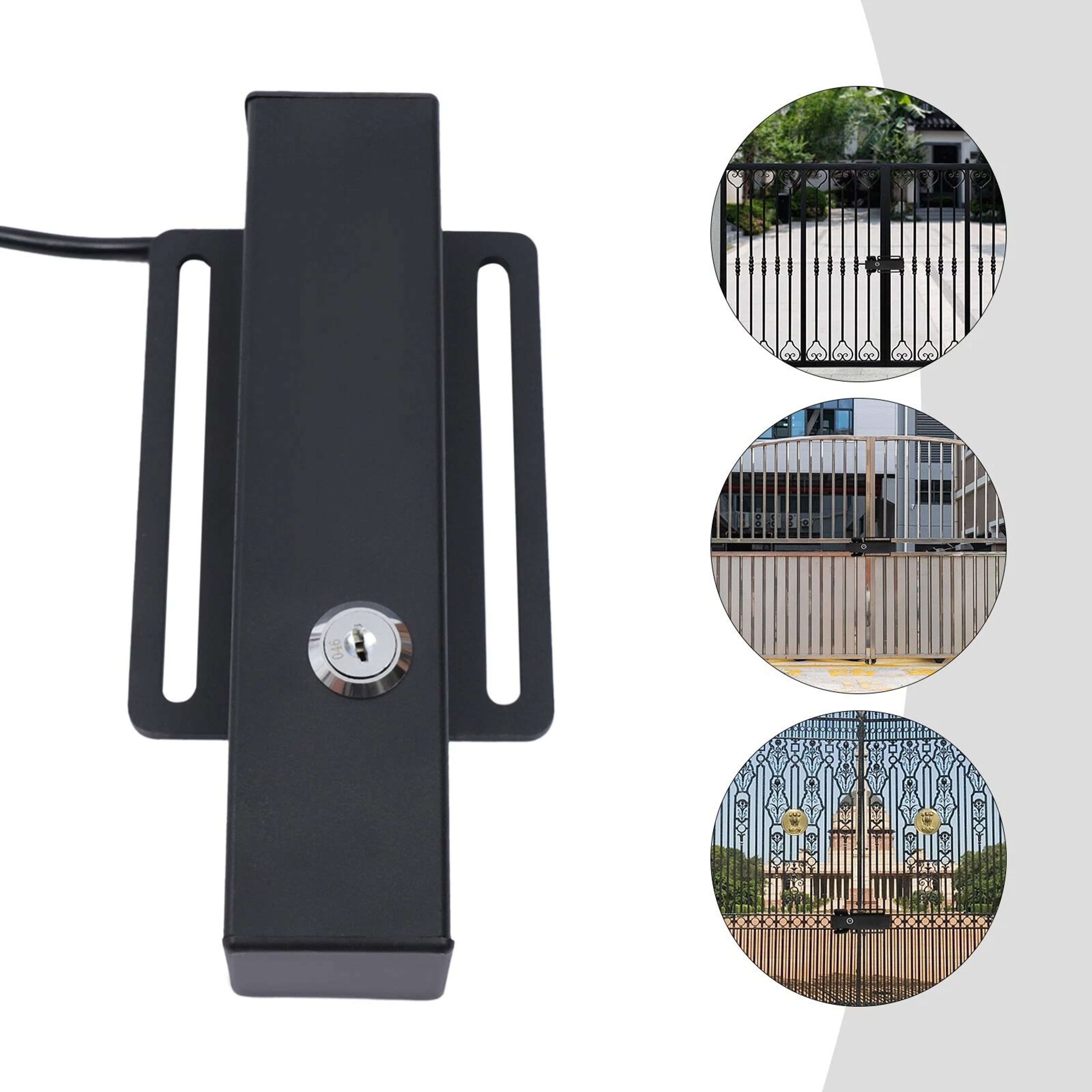Premium Automatic Gate Lock For Garage  Swing Gates DC AC Secure Electric Lock 2