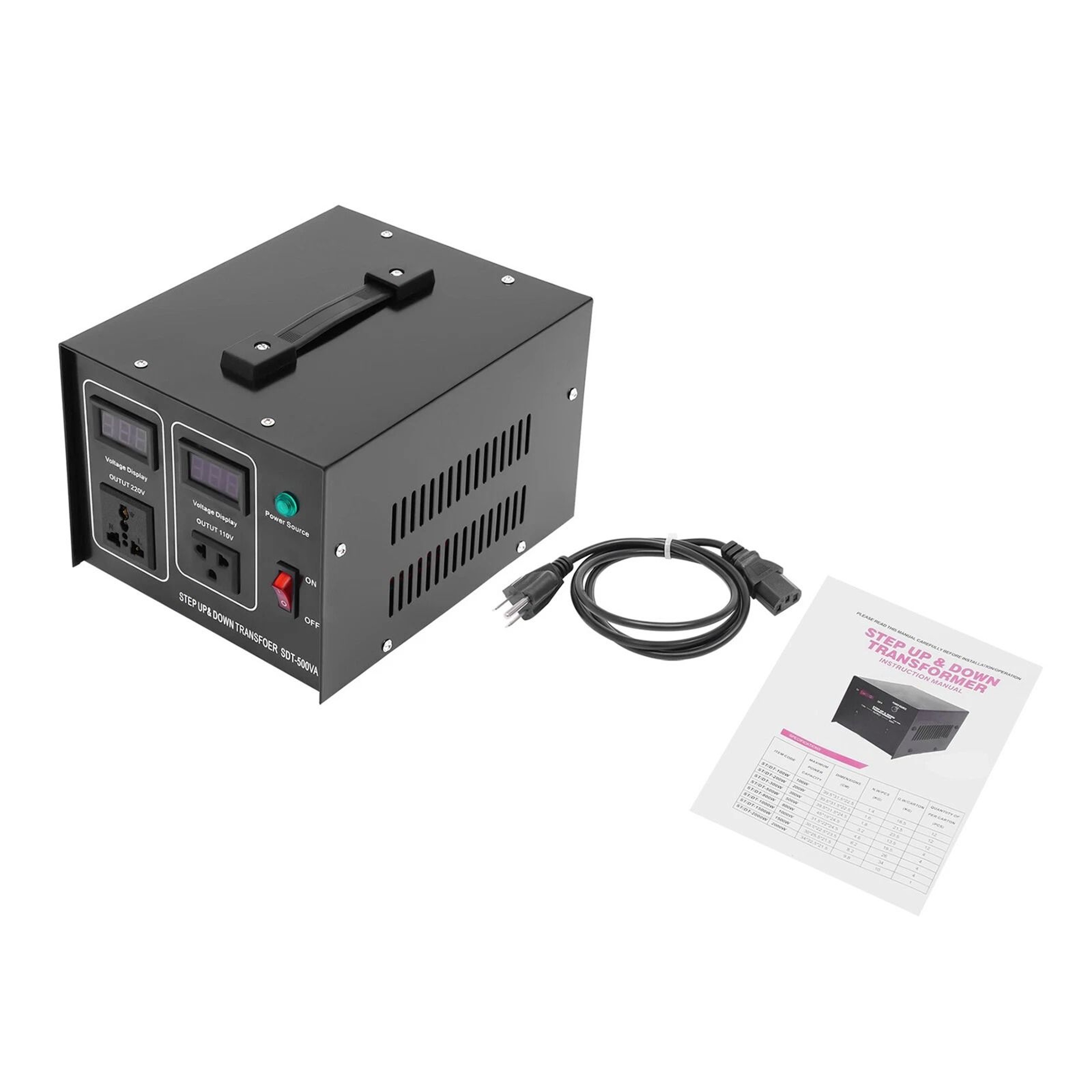 Premium Dual Voltage Power Converter Step Up Down Voltage Converter Transformer 15