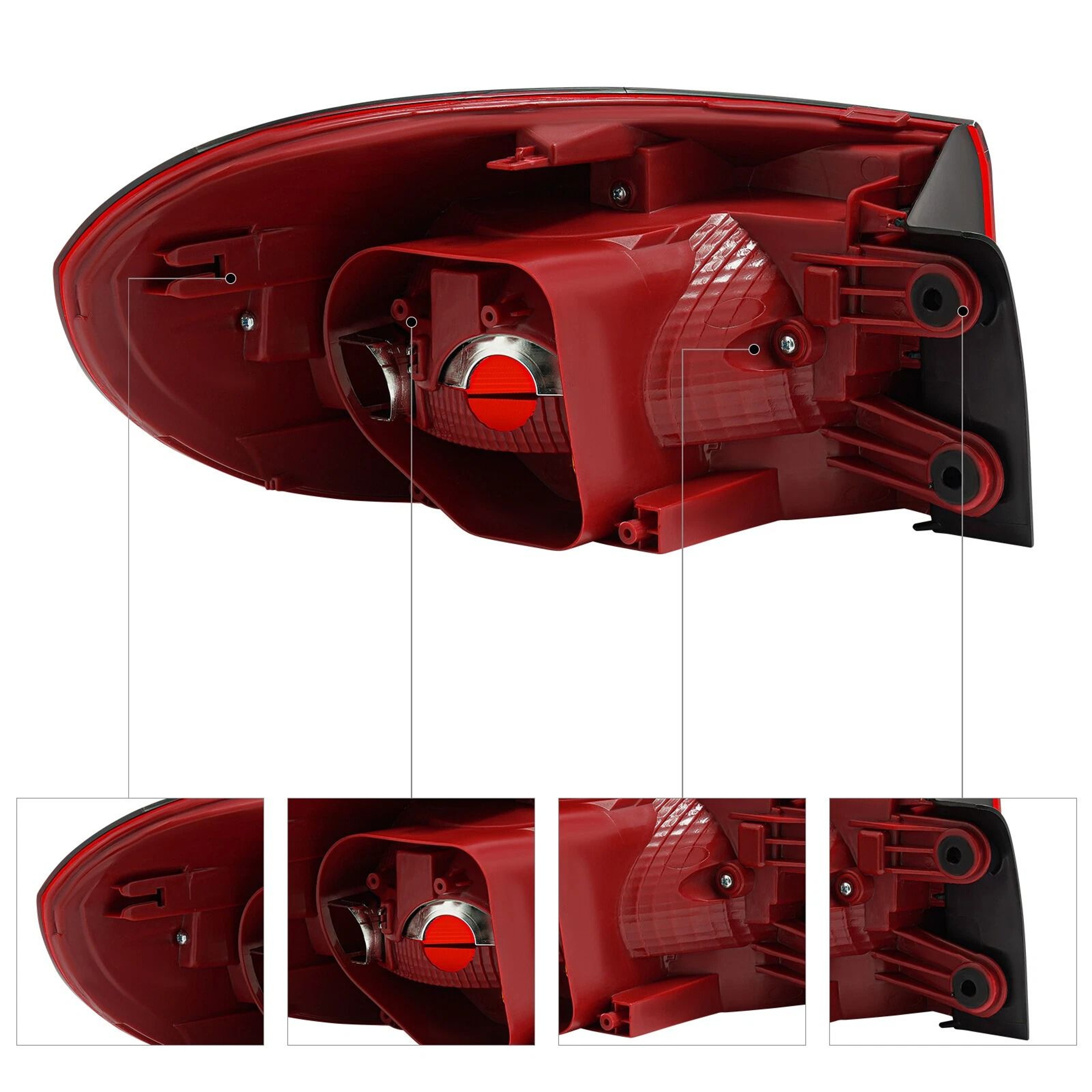 Right Side Outer Halogen Tail Light Assembly For Volkswagen Tiguan 4