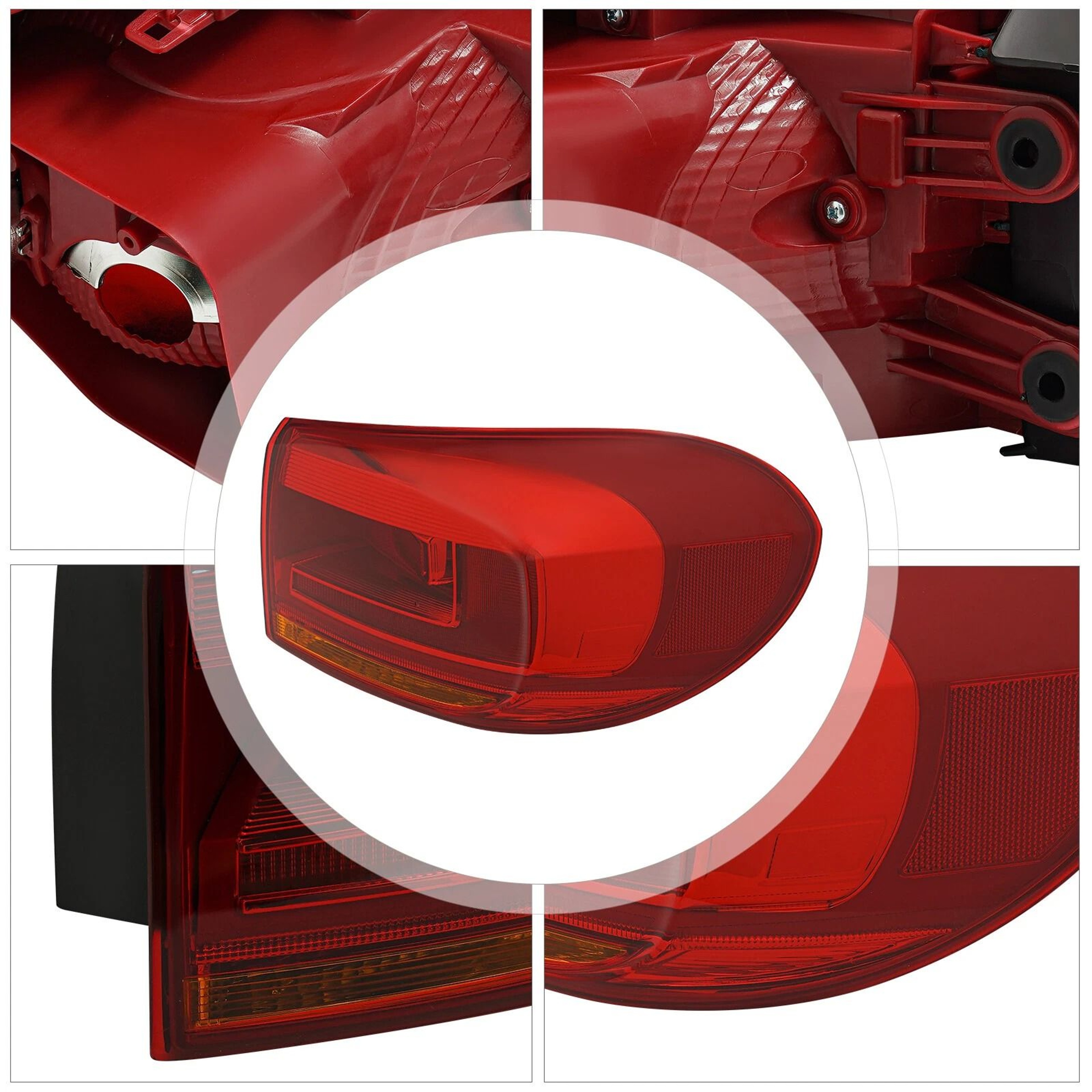 Right Side Outer Halogen Tail Light Assembly For Volkswagen Tiguan 1