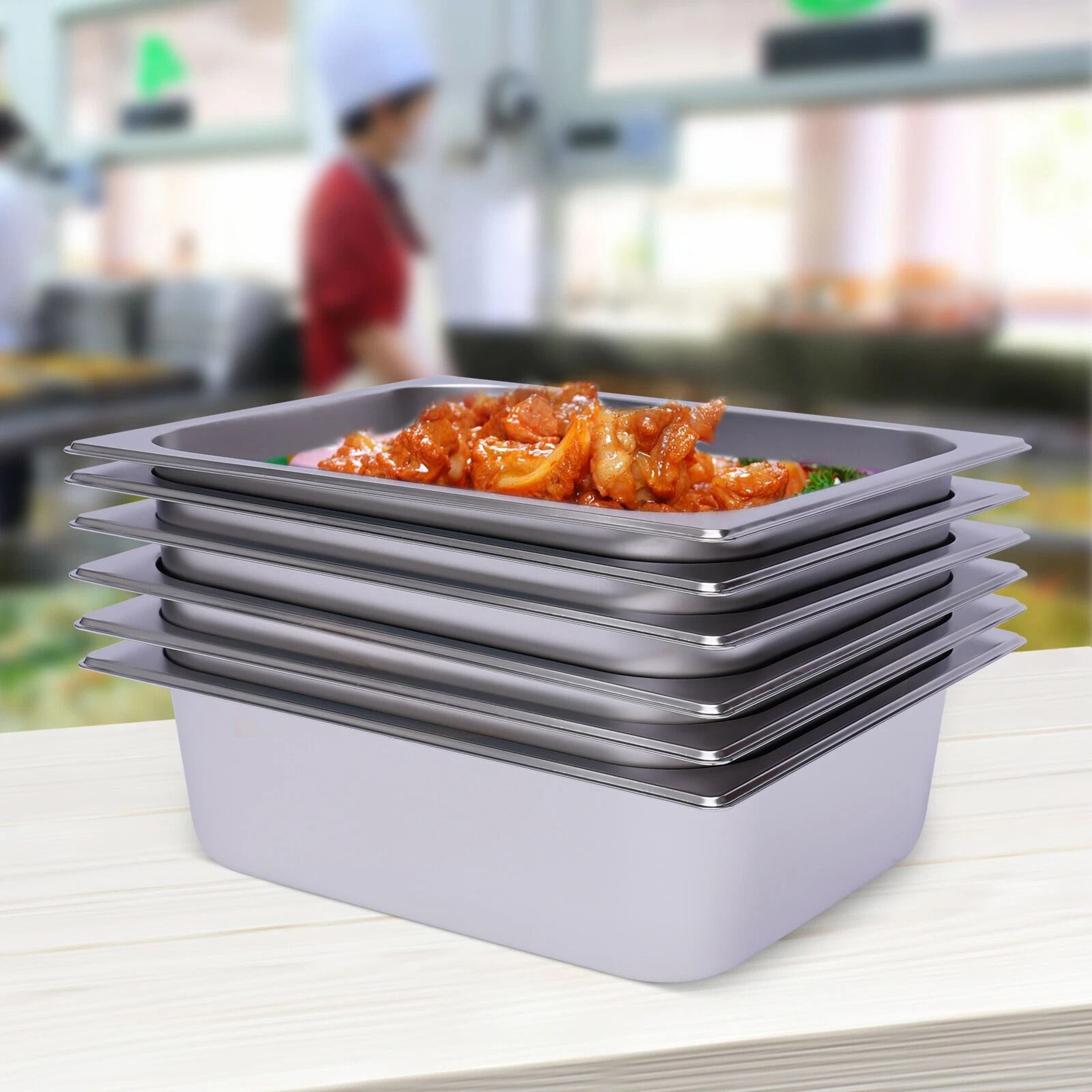 Premium Deep Stainless Steel Steam Table Pans For Restaurants  Hotels 0