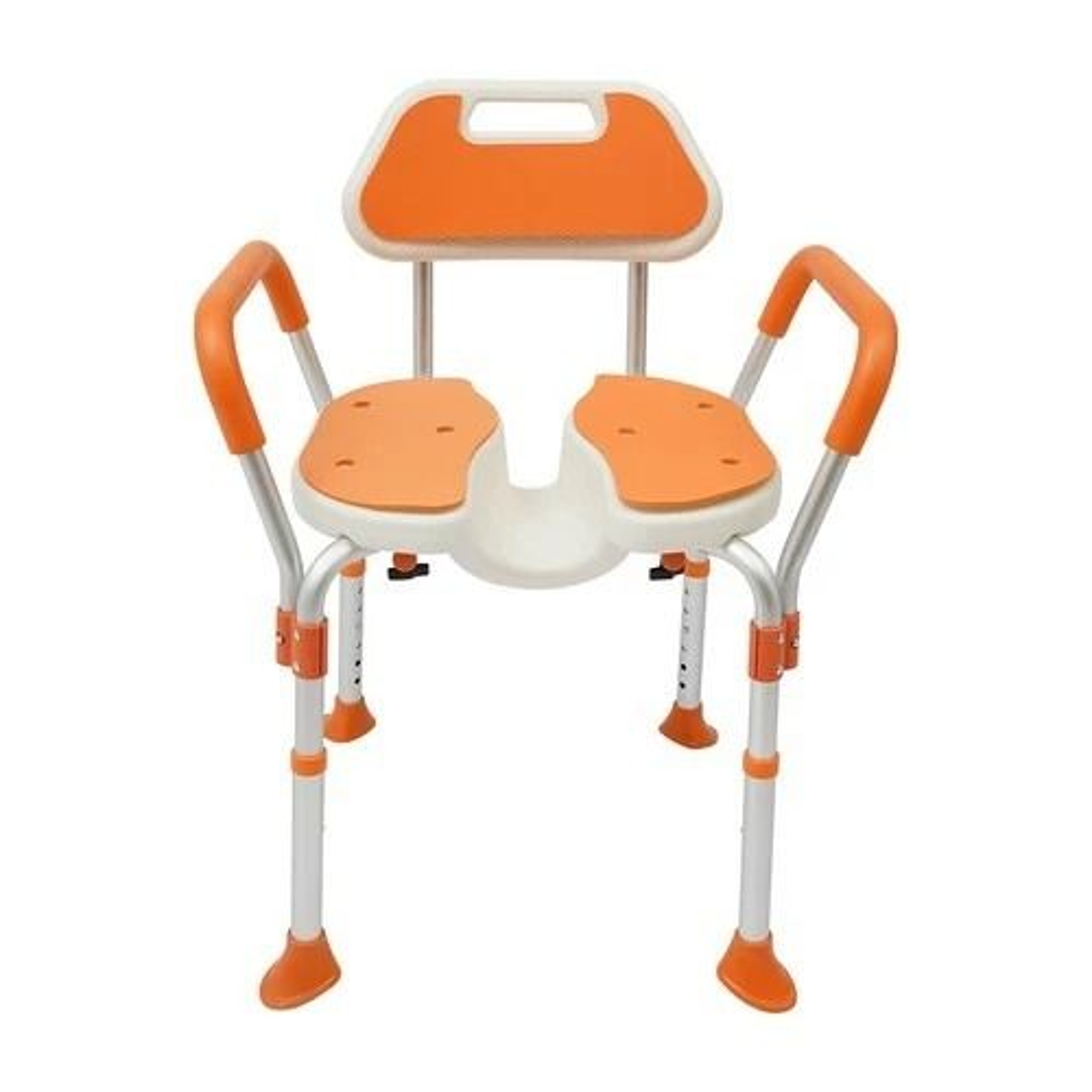 Adjustable Shower Chair For Seniors With Backrest And Armrests Heavy Duty Safety Seat 7