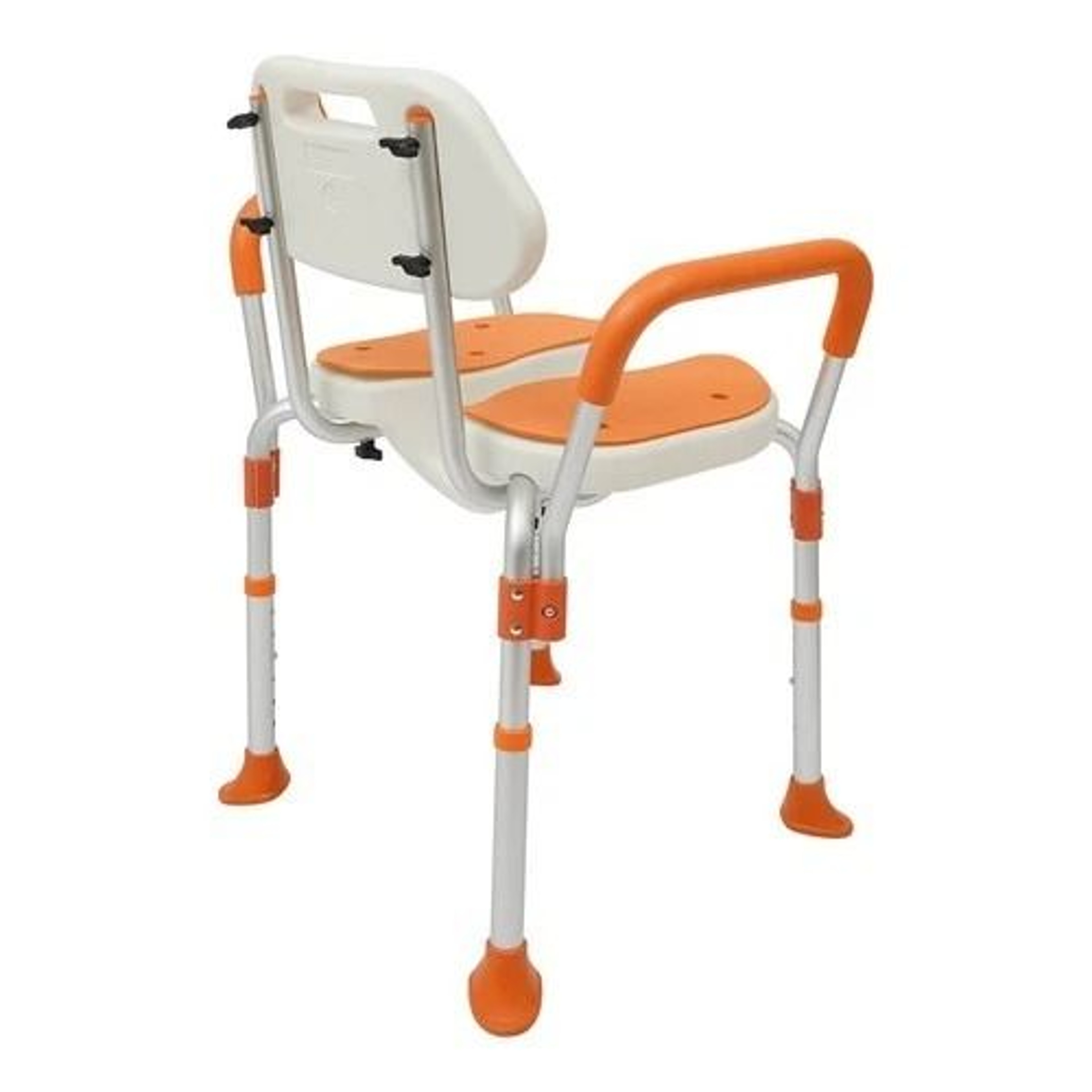 Adjustable Shower Chair For Seniors With Backrest And Armrests Heavy Duty Safety Seat 14