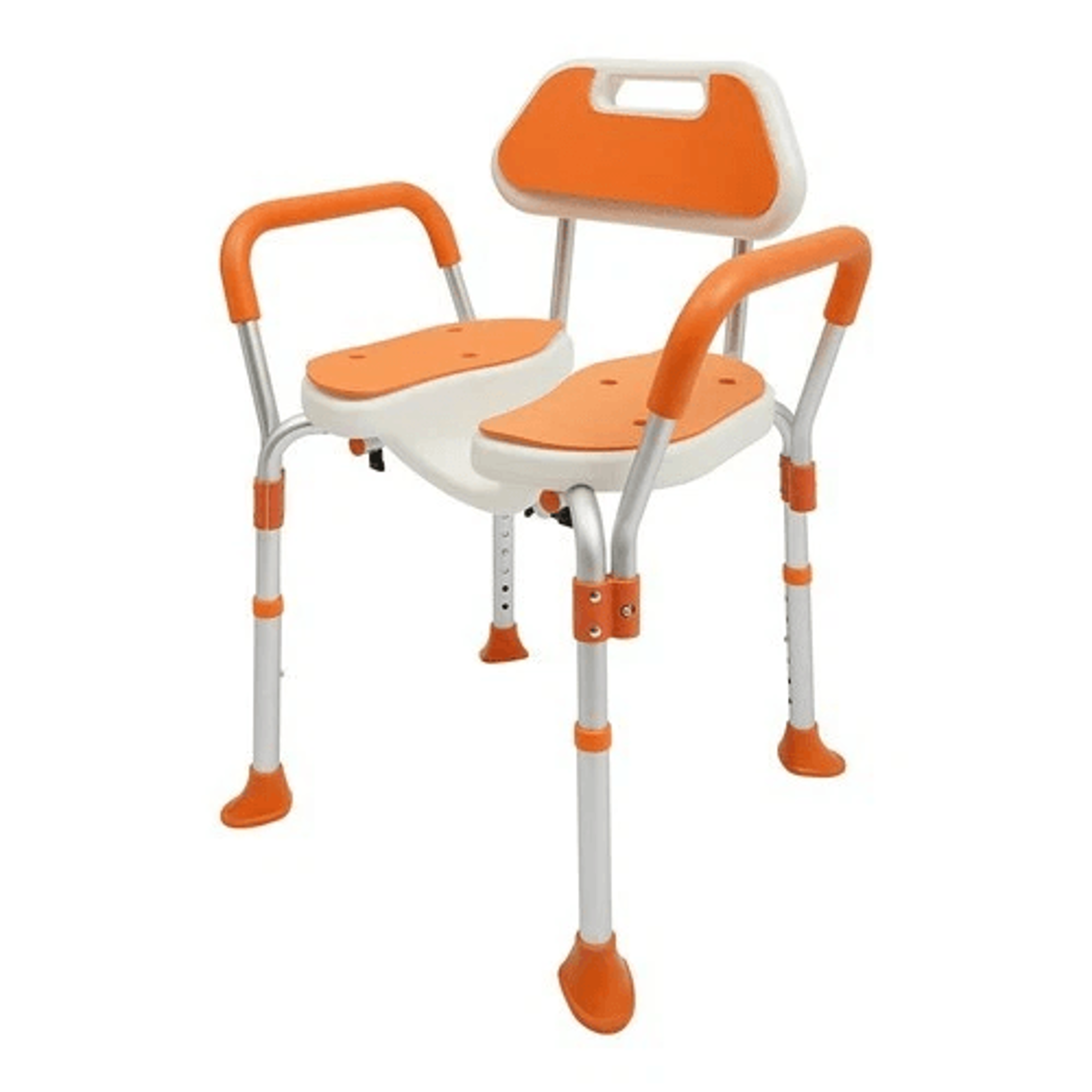 Adjustable Shower Chair For Seniors With Backrest And Armrests Heavy Duty Safety Seat 8