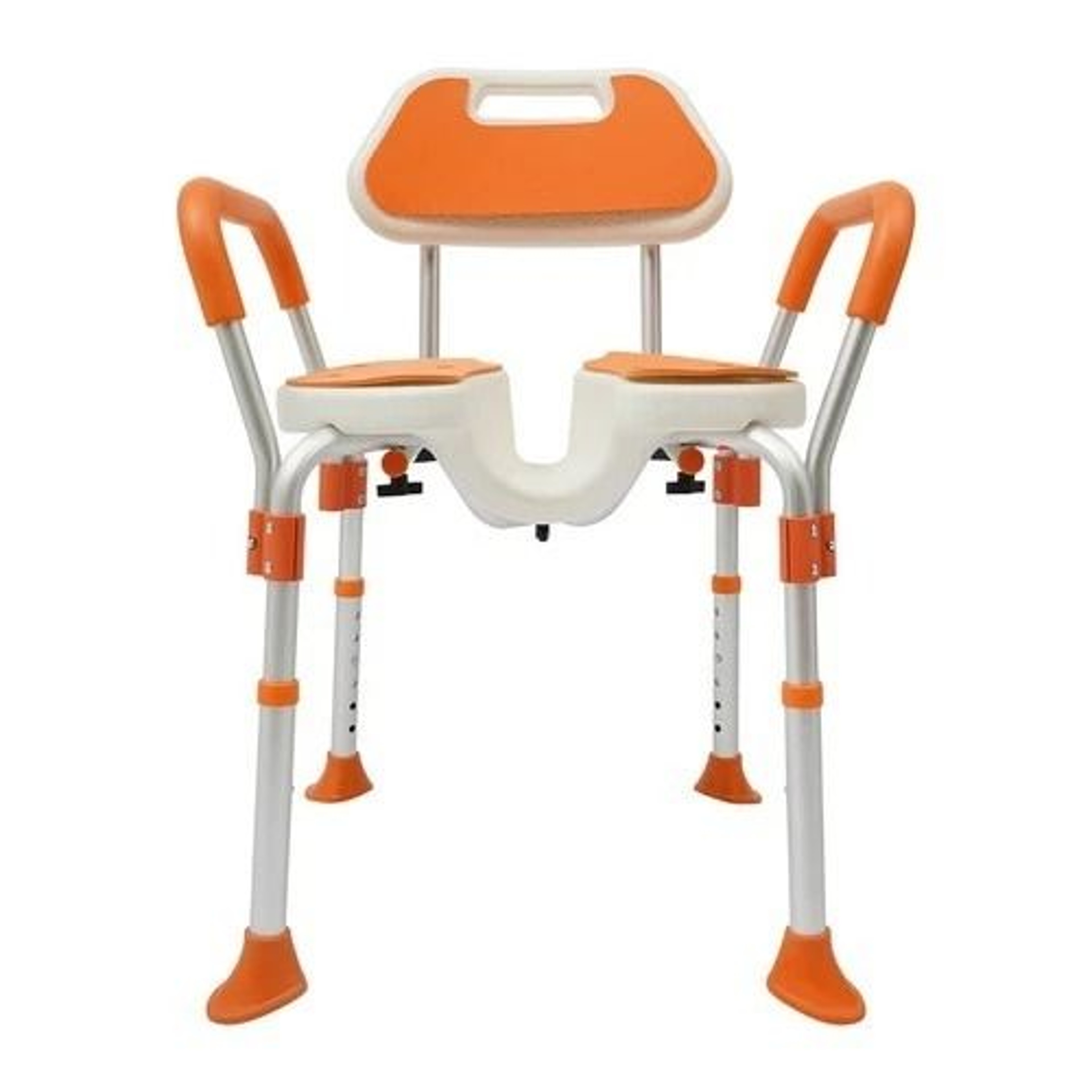 Adjustable Shower Chair For Seniors With Backrest And Armrests Heavy Duty Safety Seat 17
