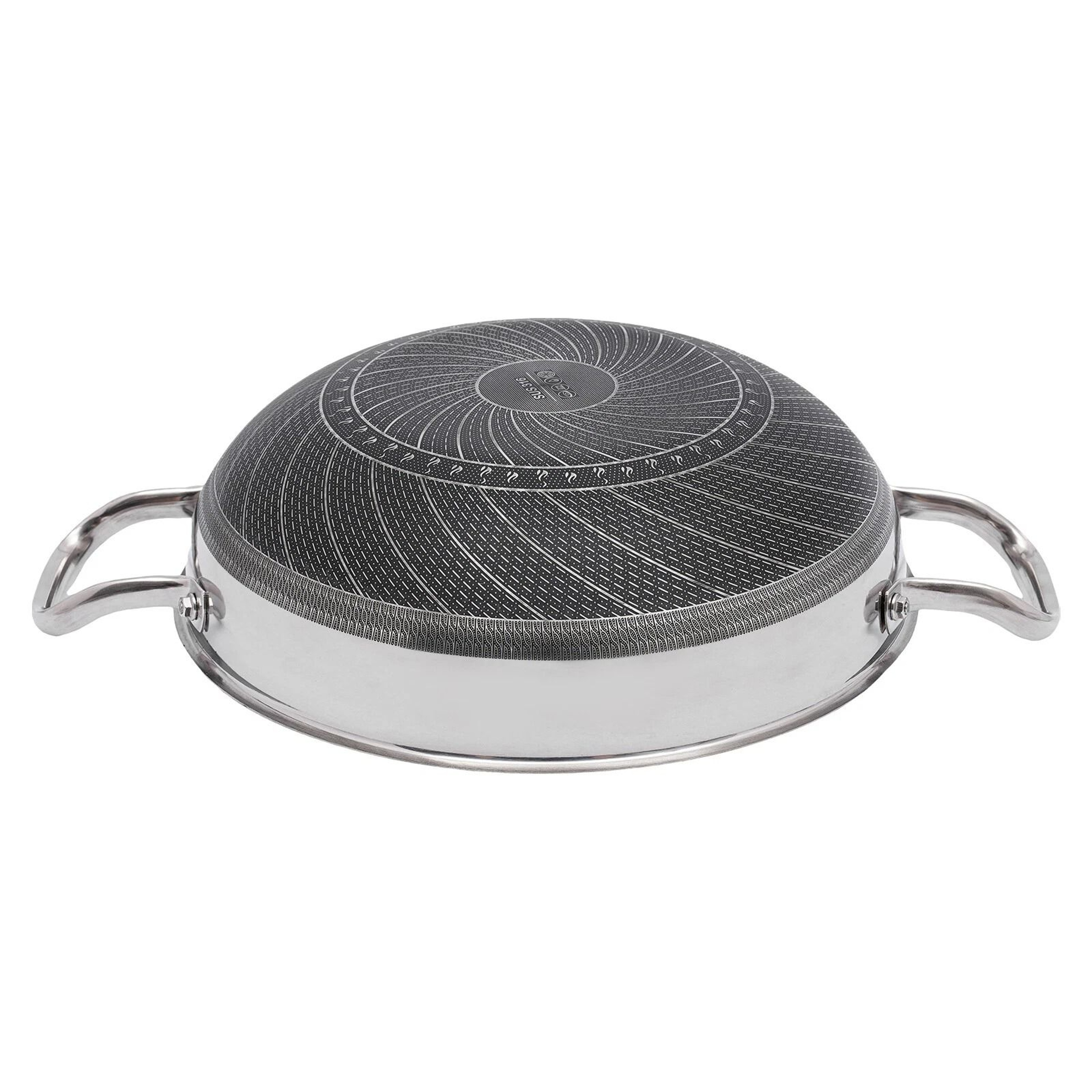 Premium Stainless Steel Frying Pan With Lid Durable Everyday Cooking Cookware 10