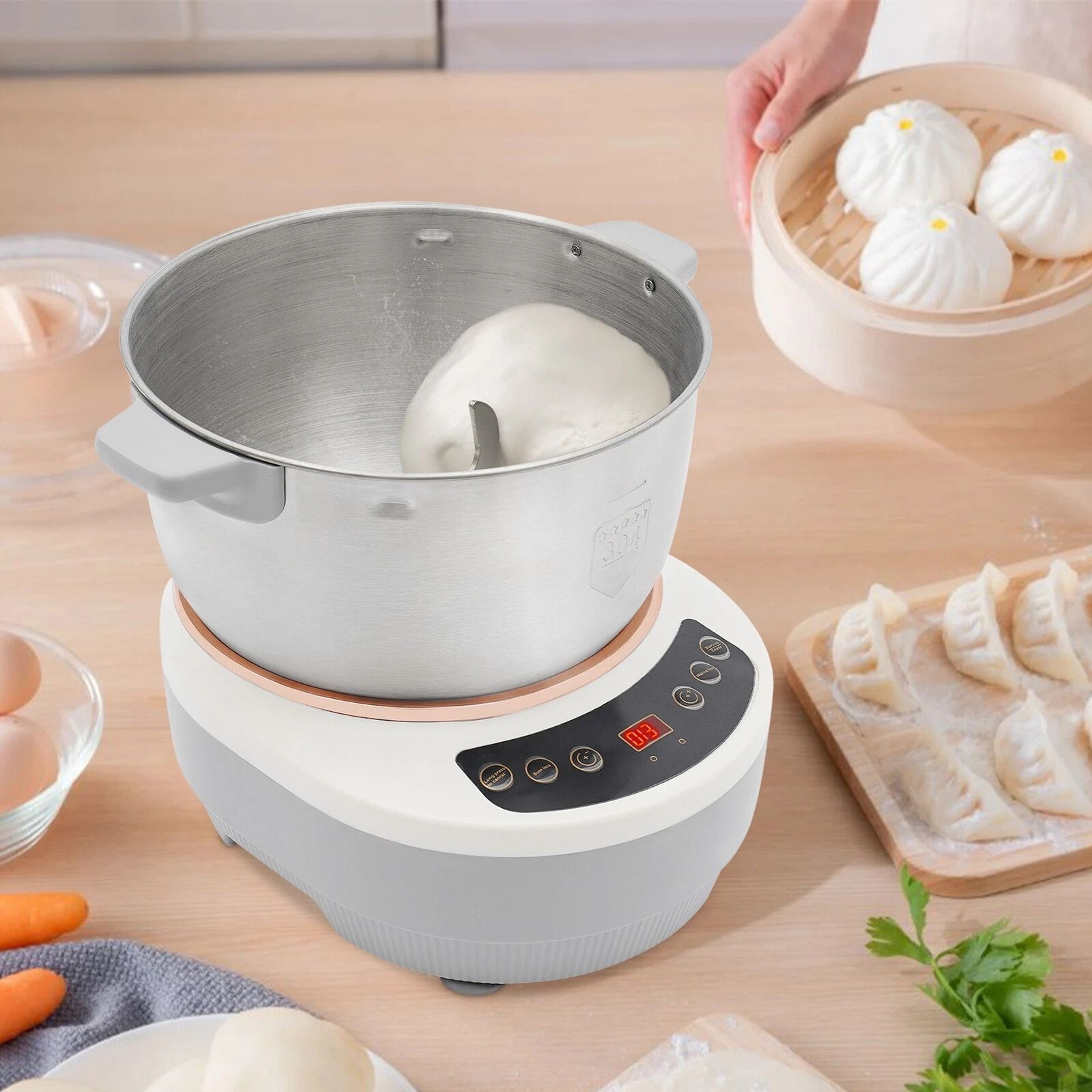 Premium Electric Dough Maker  Dough Mixer Machine Stainless Steel Flour Kneading Machine For Bread  2