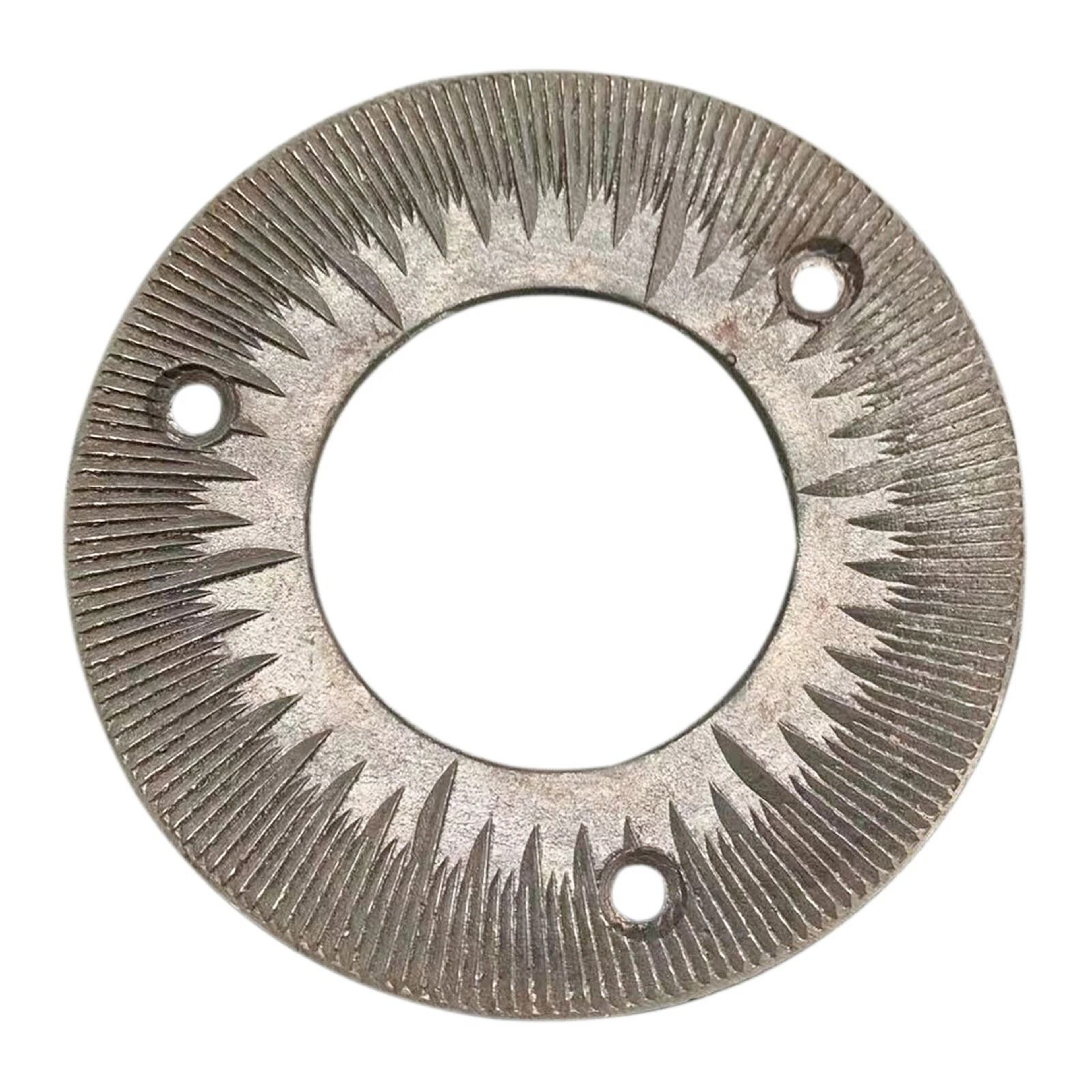 Premium Grain Mill Grinding Plates Replacement Set Fine Cast Steel Dry Grinding Discs 8