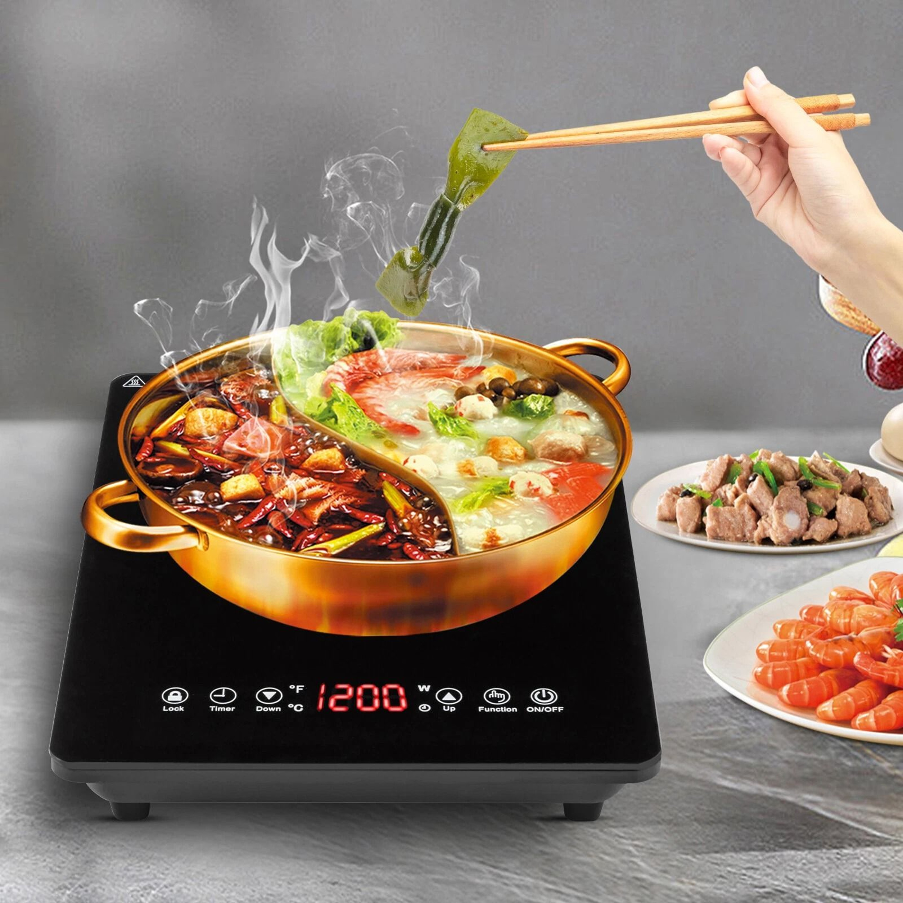 Portable Induction Cooktop Single Countertop Burner With Timer 0