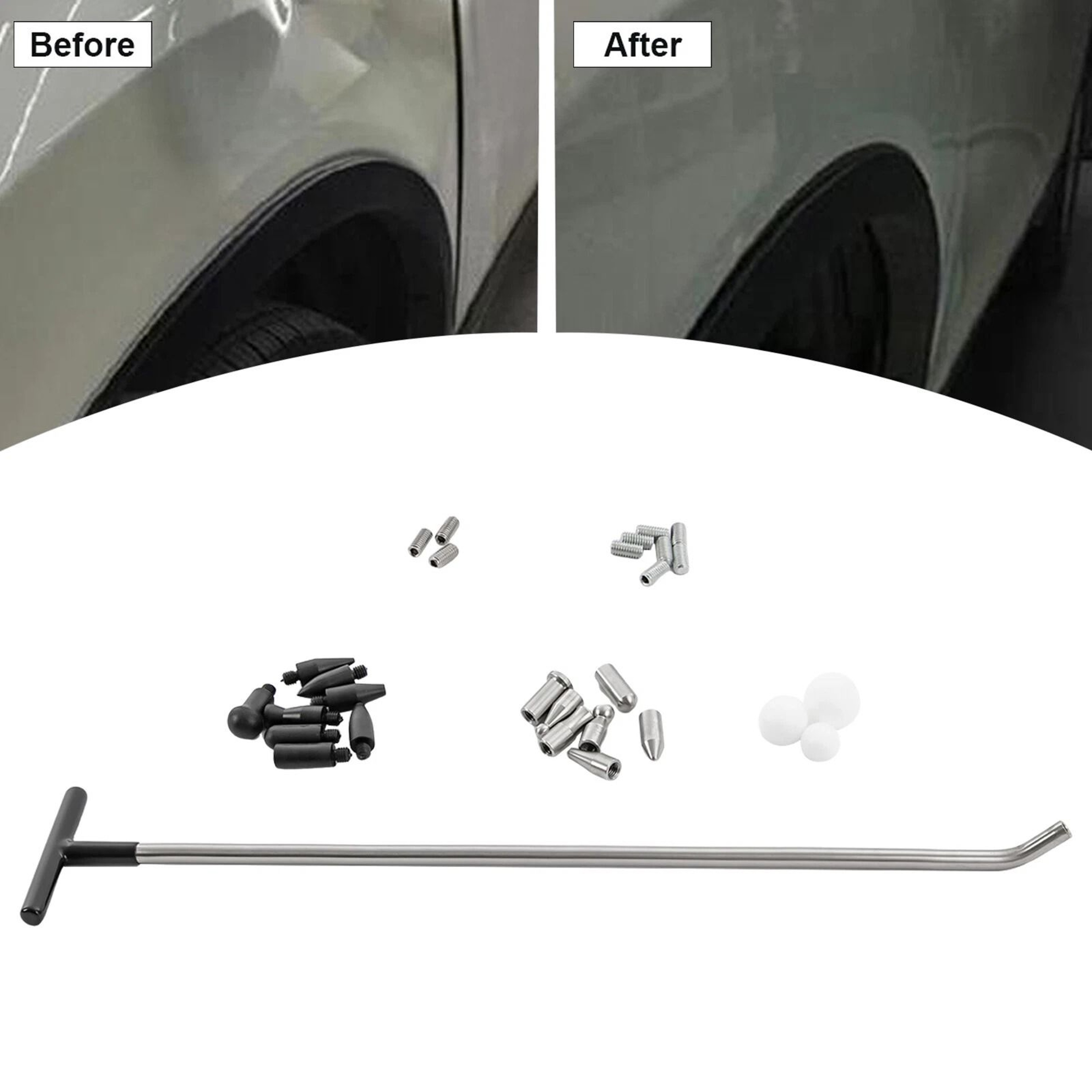 PDR Tools Paintless Dent Repair Rods Car Dent Repair Kit 13