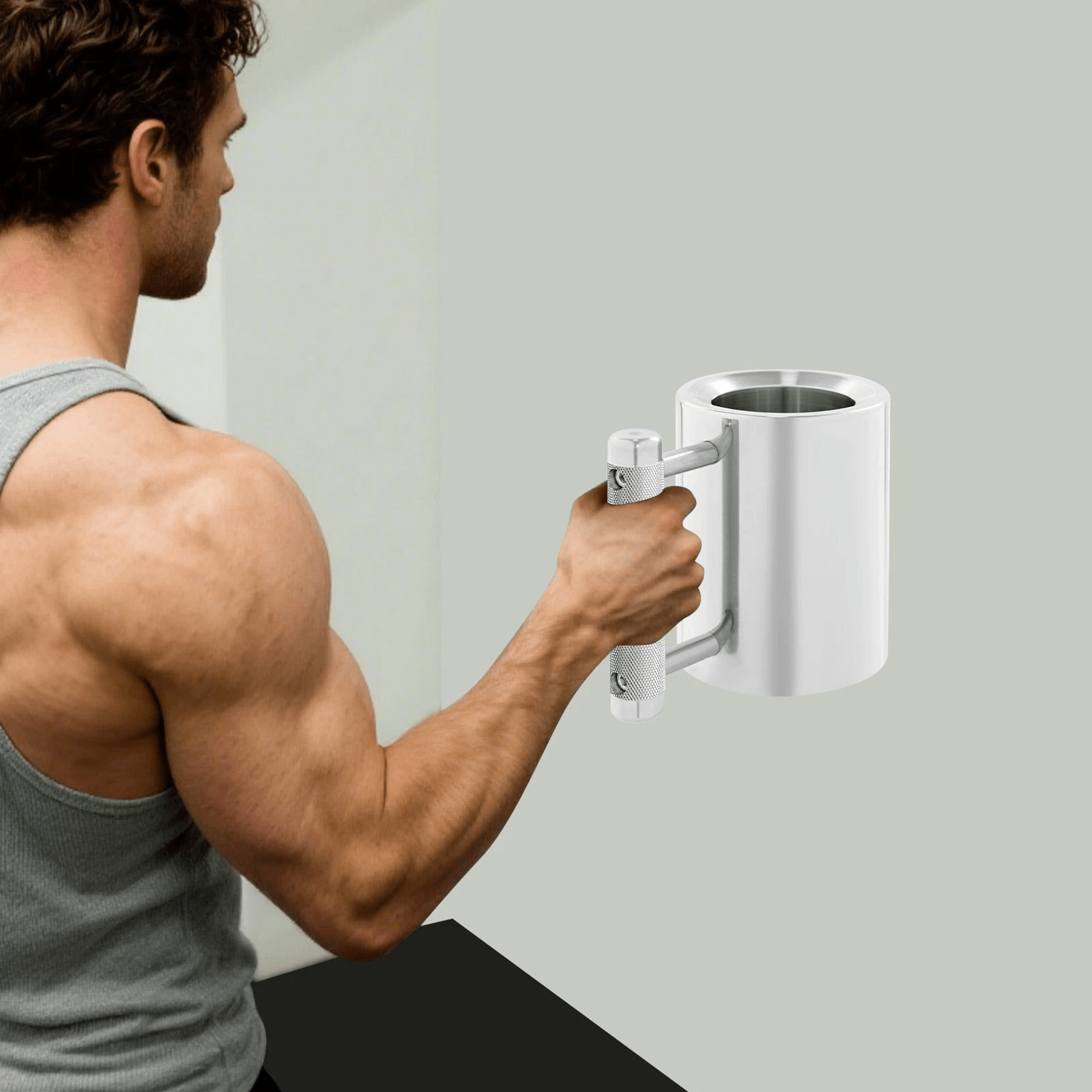 Stainless Steel Dumbbell Bottle Fitness Water Bottle And Gym Mug 2