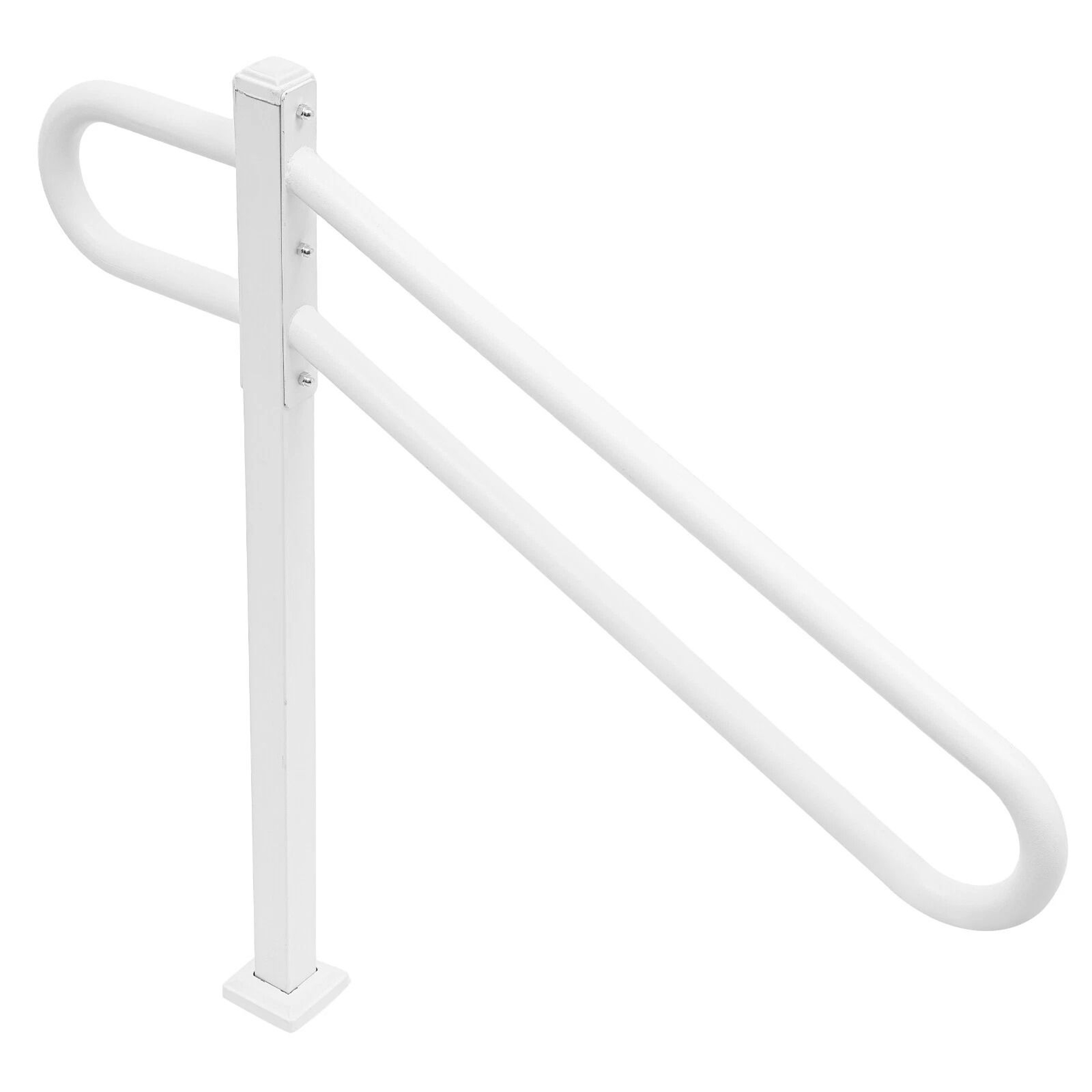 Heavy Duty Outdoor Stair Handrail For White Metal Safety Railing 15