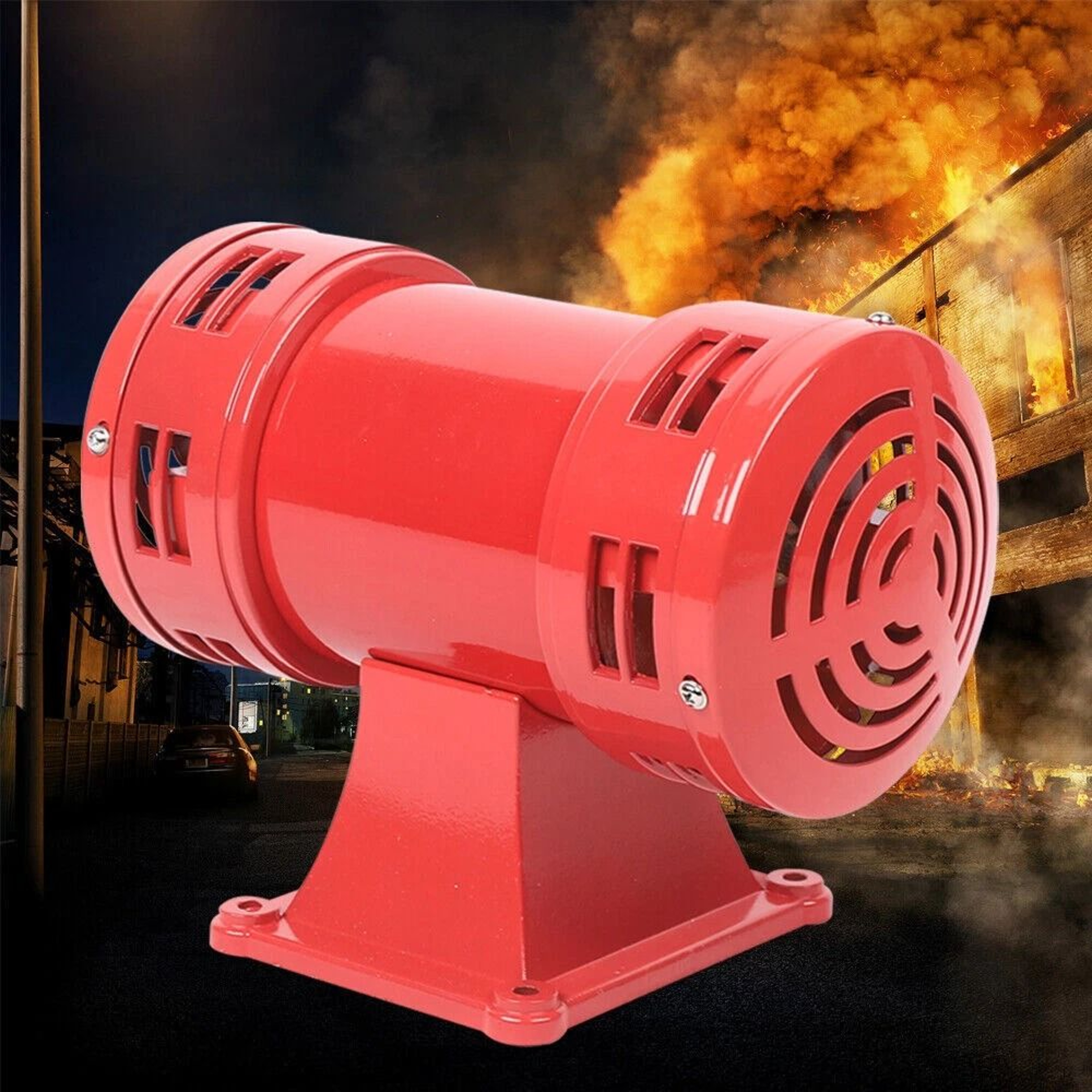 Industrial Air Siren Motor Driven Air Raid Horn 0