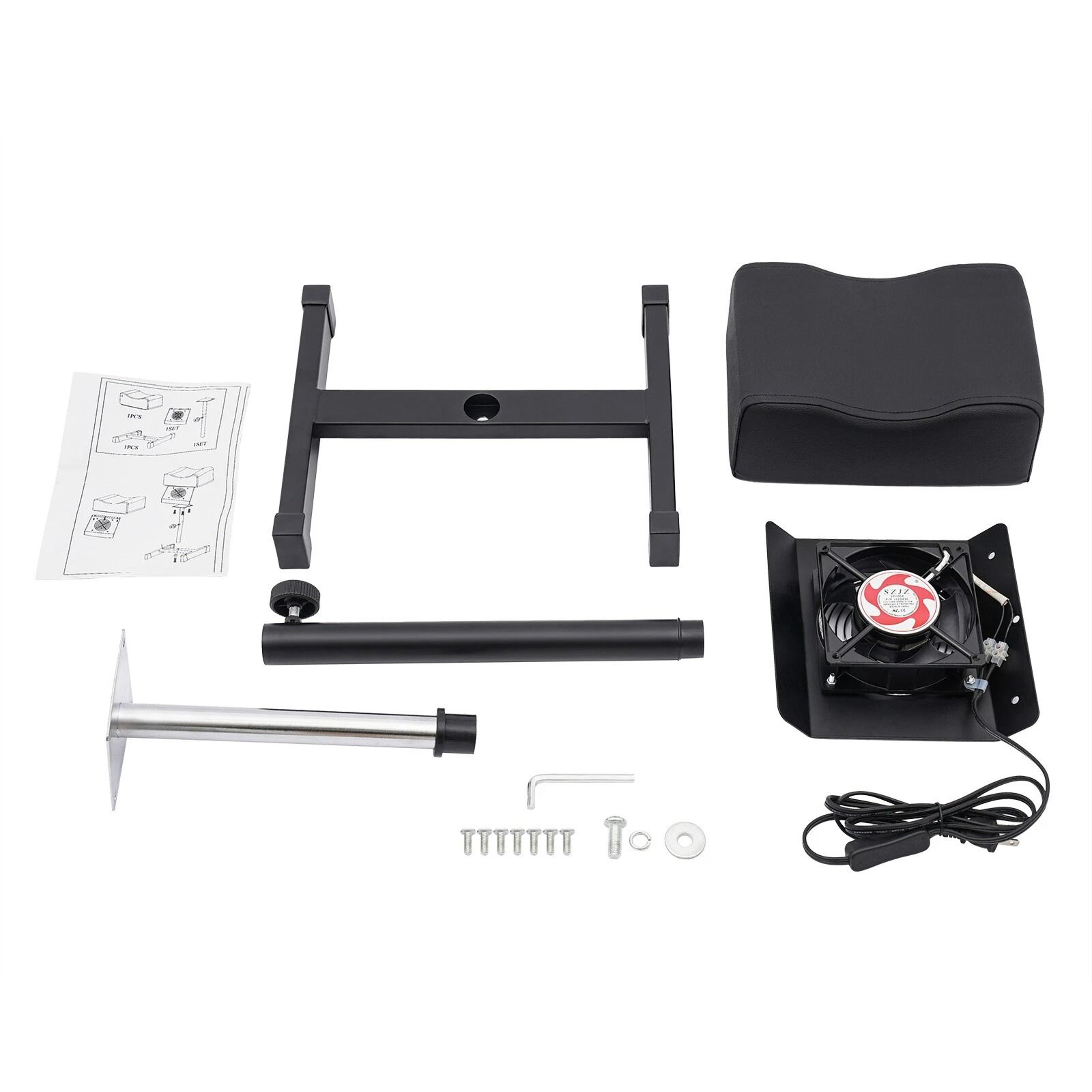 Adjustable Pedicure Footrest Salon Leg Rest Chair For Nail Techs 14