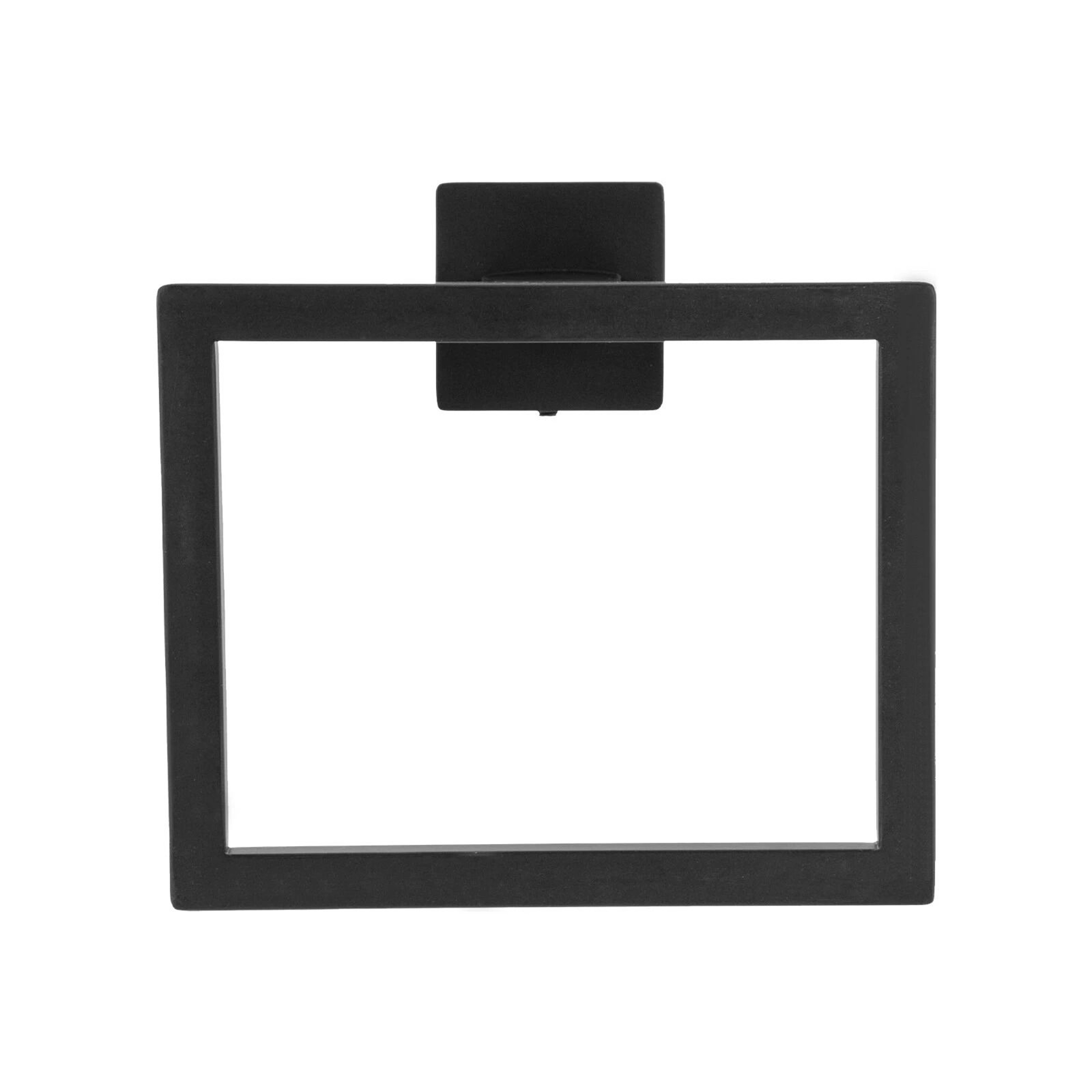 Matte Black Bathroom Hardware Set With Stainless Steel Towel Bar 15