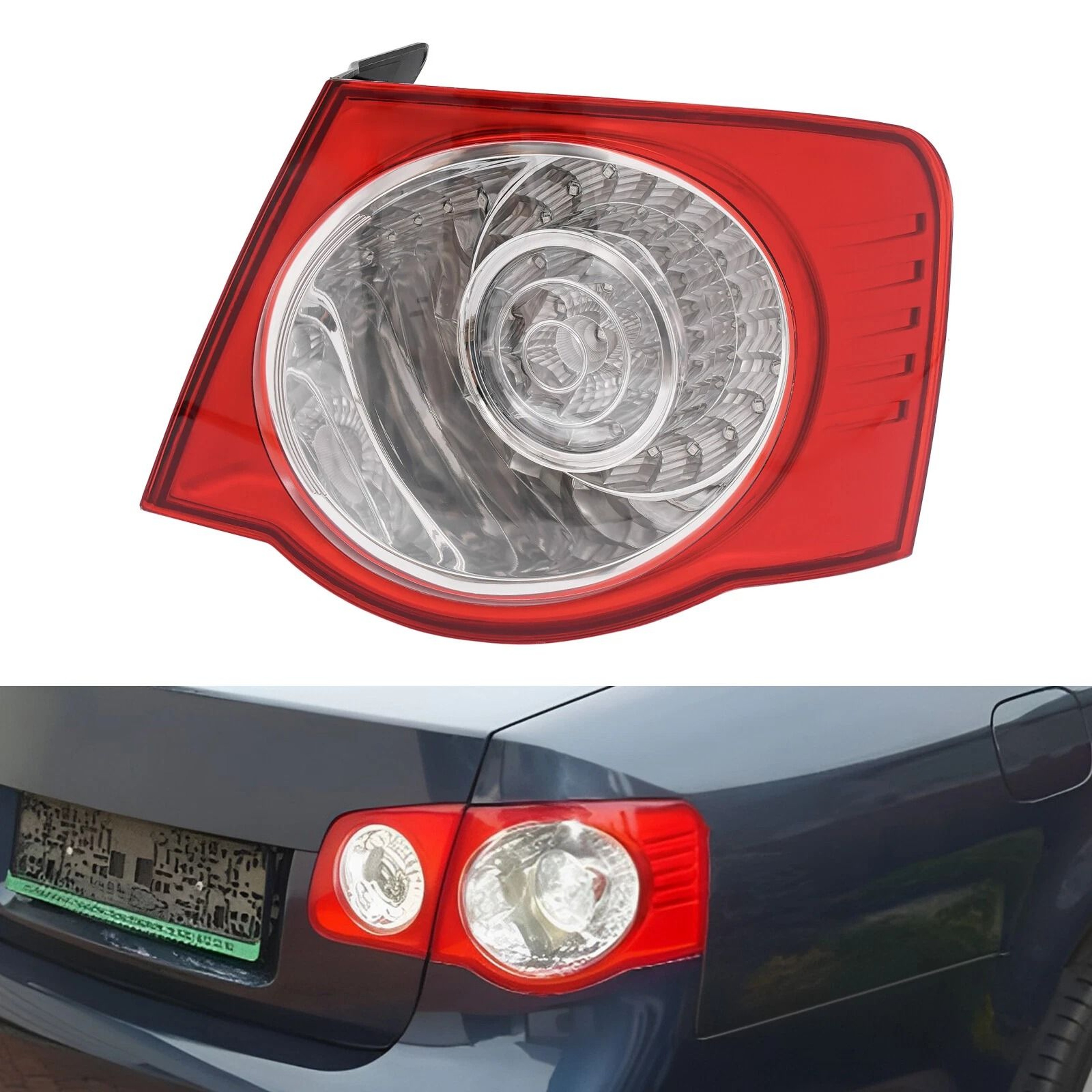VW Jetta Right LED Tail Light Rear Passenger Lamp 14