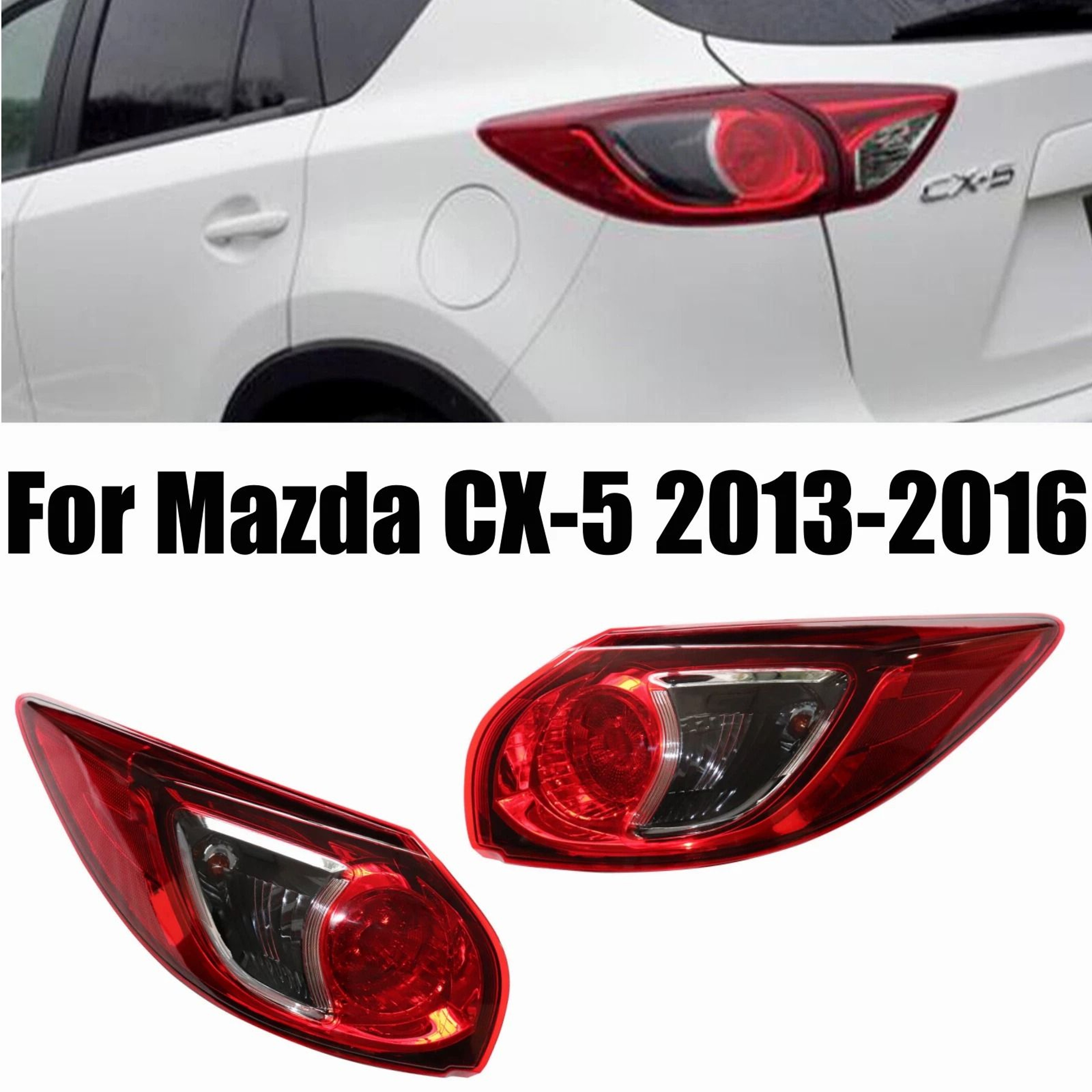 Premium Rear Mazda CX Tail Lights Pair Direct Halogen Tail Light Assembly 3