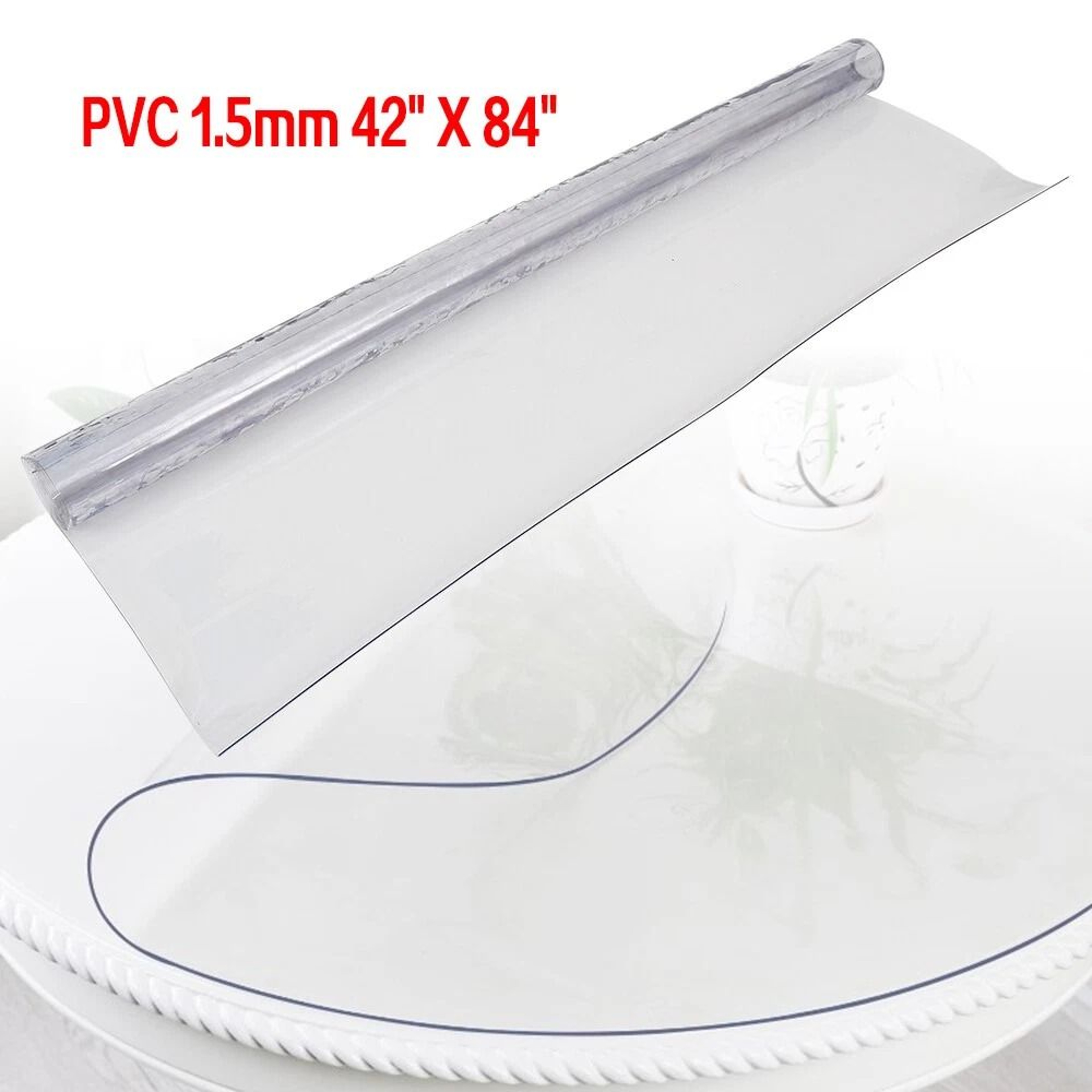 Clear PVC Table Protector Waterproof Transparent Desk Mat 10