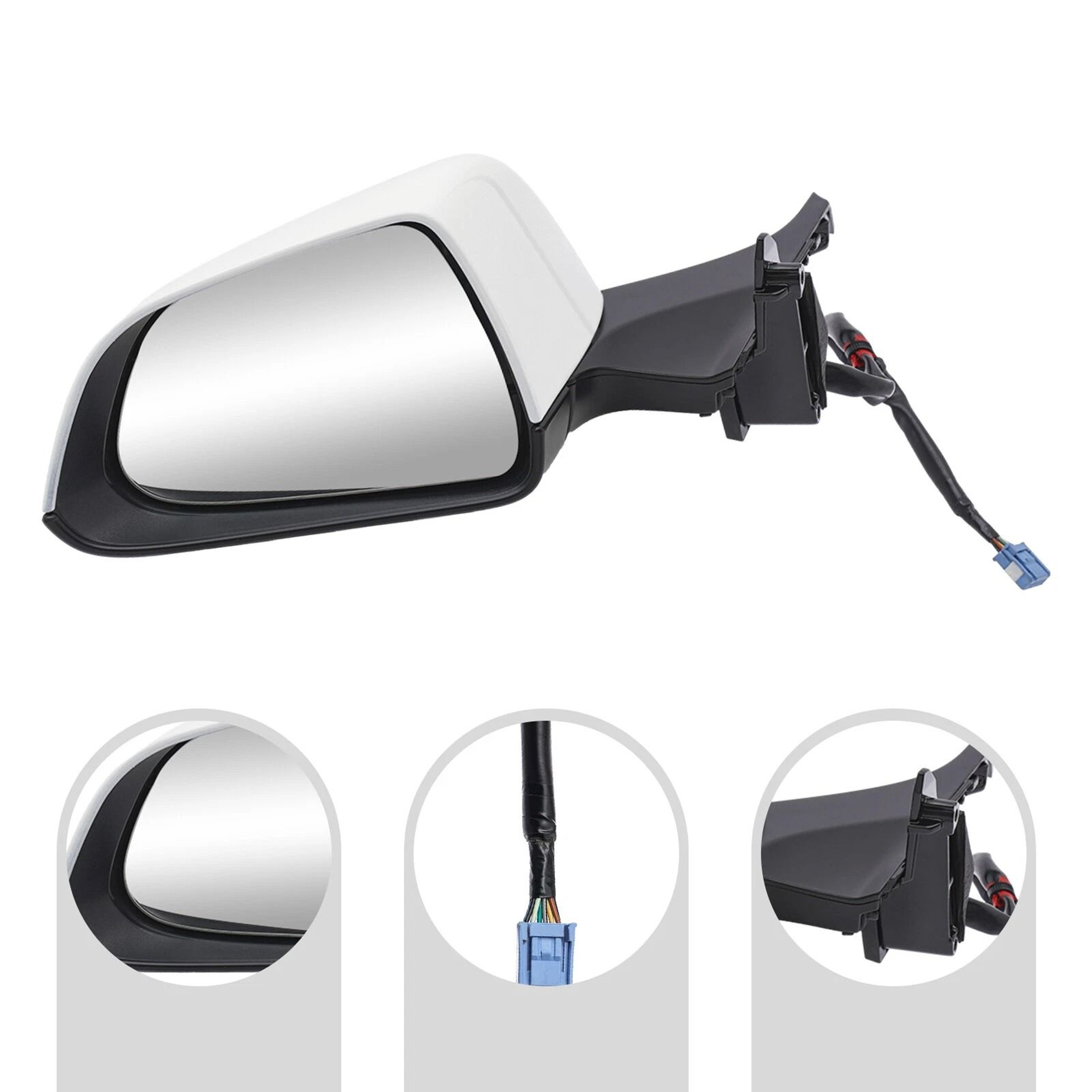 Left Heated Folding Mirror For Tesla Model Direct Fit Replacement 1