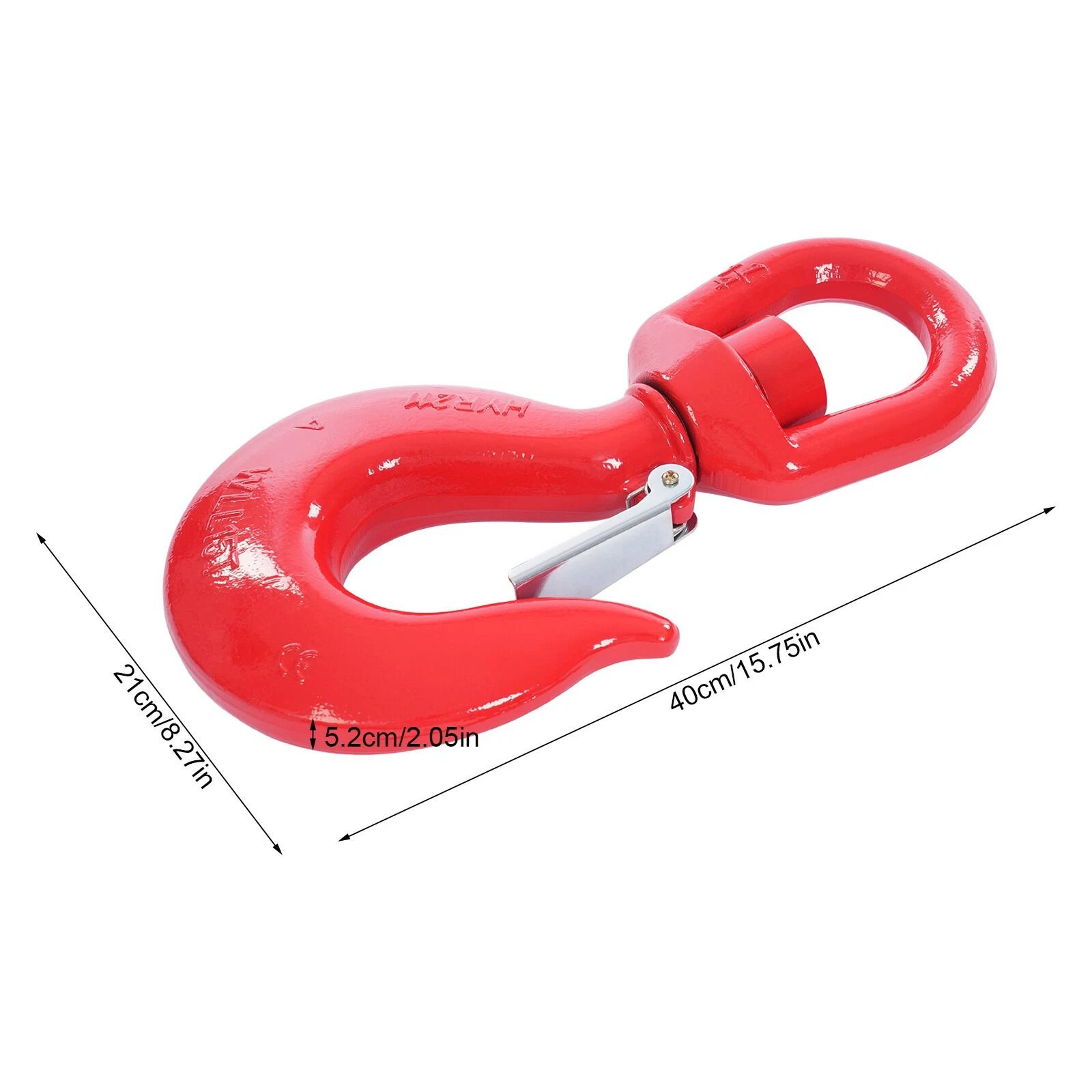 Heavy Duty Swivel Lifting Hook With Safety Latch Premium Locking Swivel Hook 17