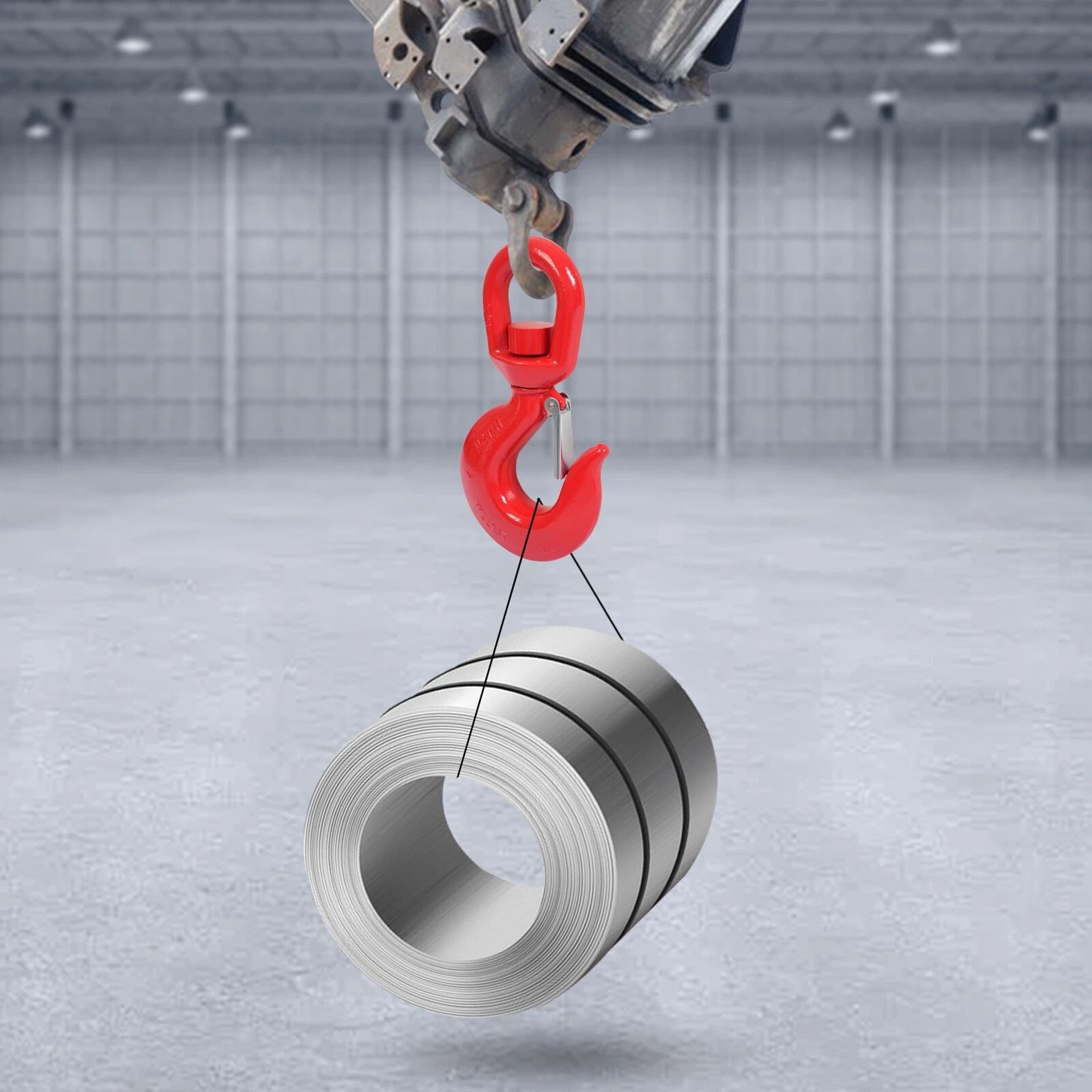 Heavy Duty Swivel Lifting Hook With Safety Latch Premium Locking Swivel Hook 1