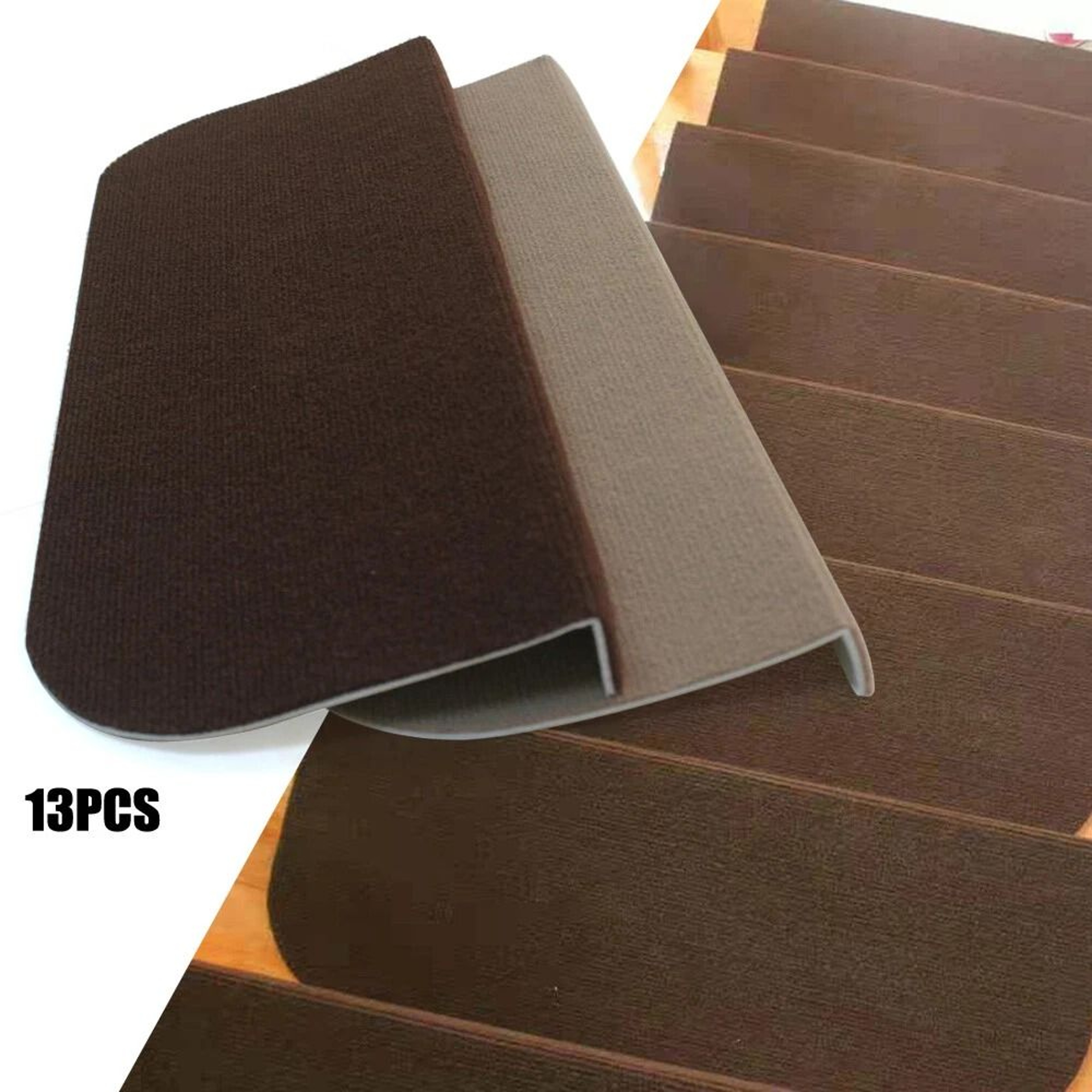Premium Piece Non Slip Stair Treads Set Indoor Carpet Stair Runner Rugs For Safe Stylish Steps 3