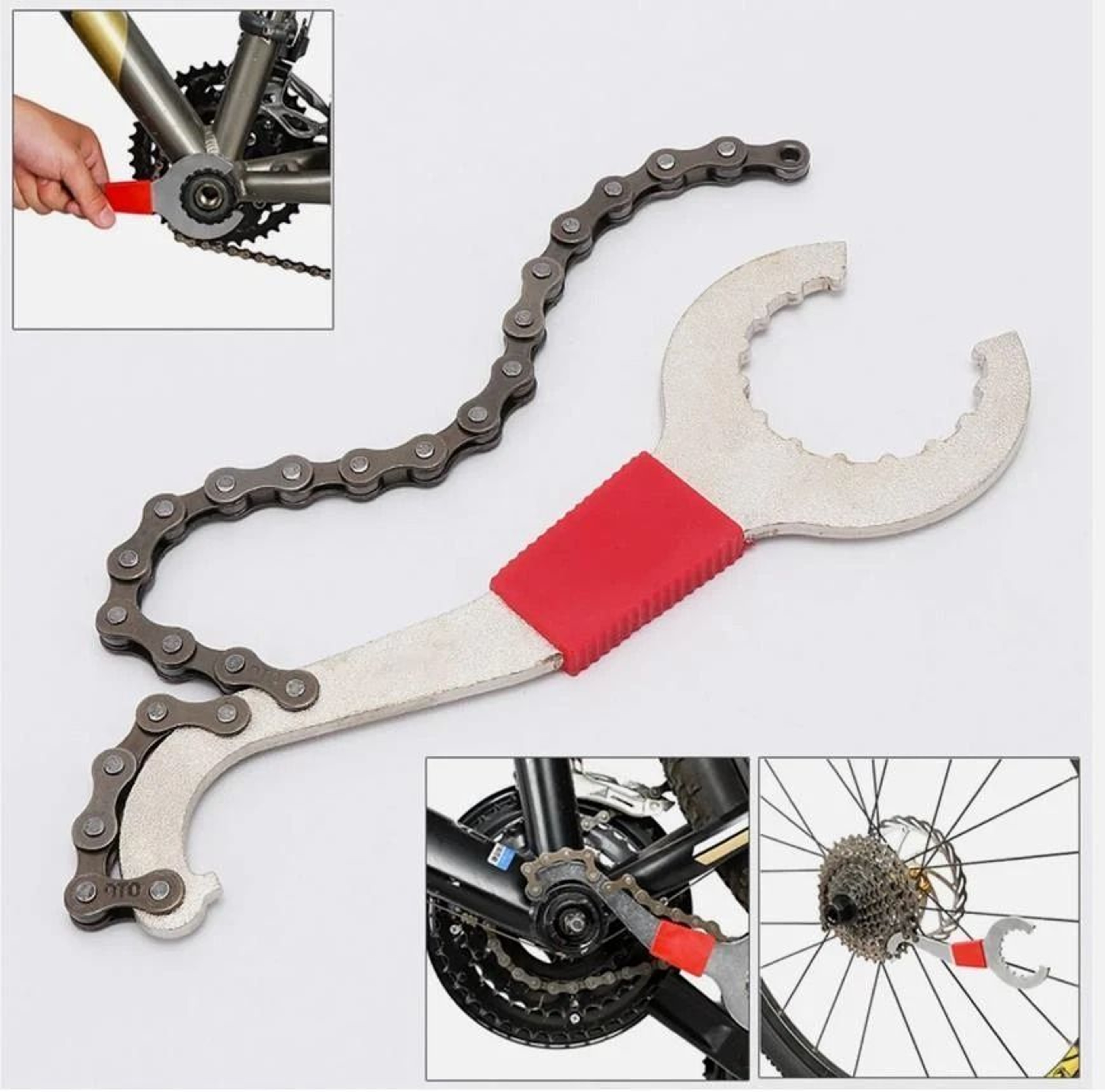 Bike Repair Tool Kit With Chain Cutter Crank Puller And Freewheel Remover 1