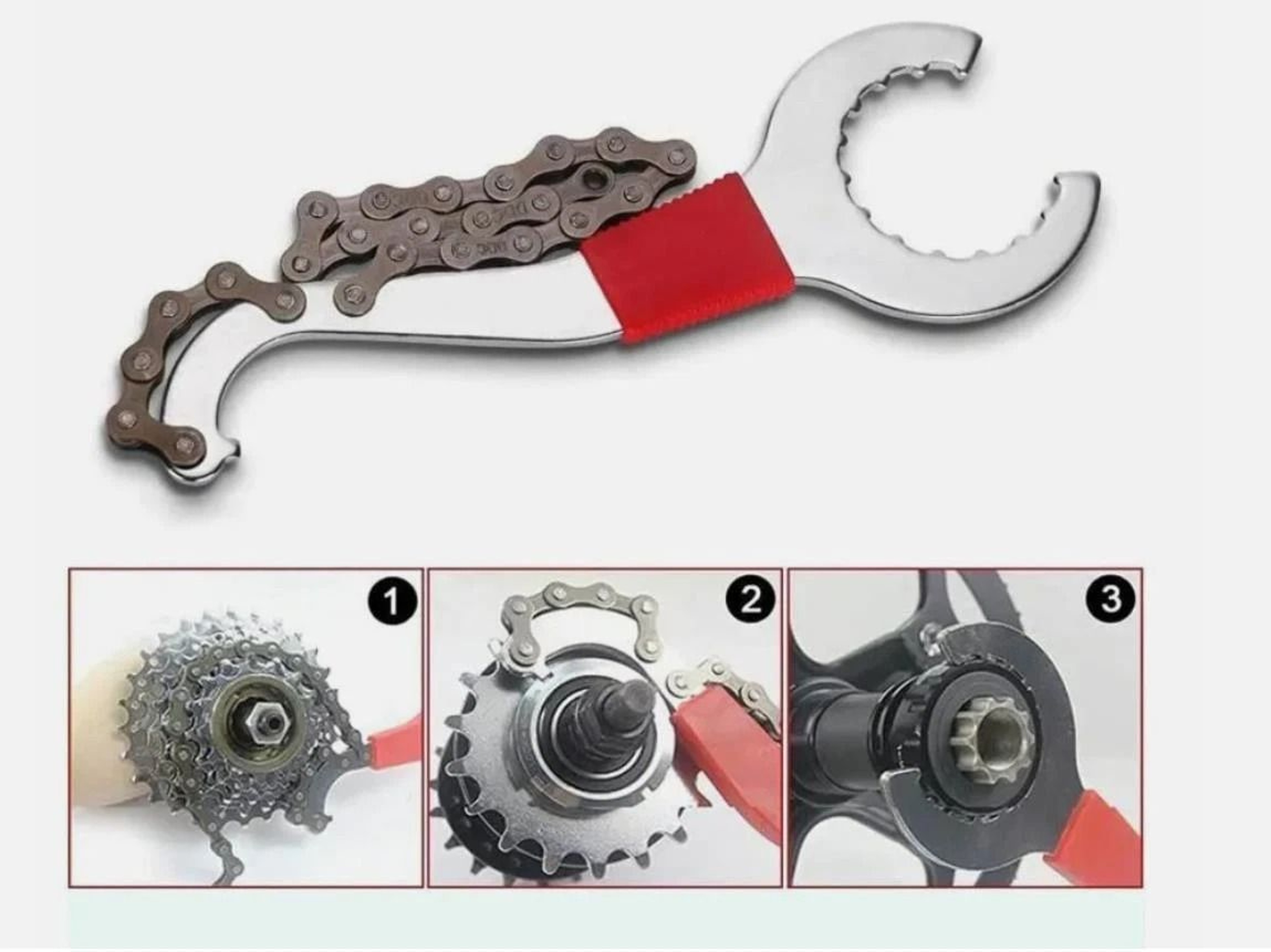 Bike Repair Tool Kit With Chain Cutter Crank Puller And Freewheel Remover 2