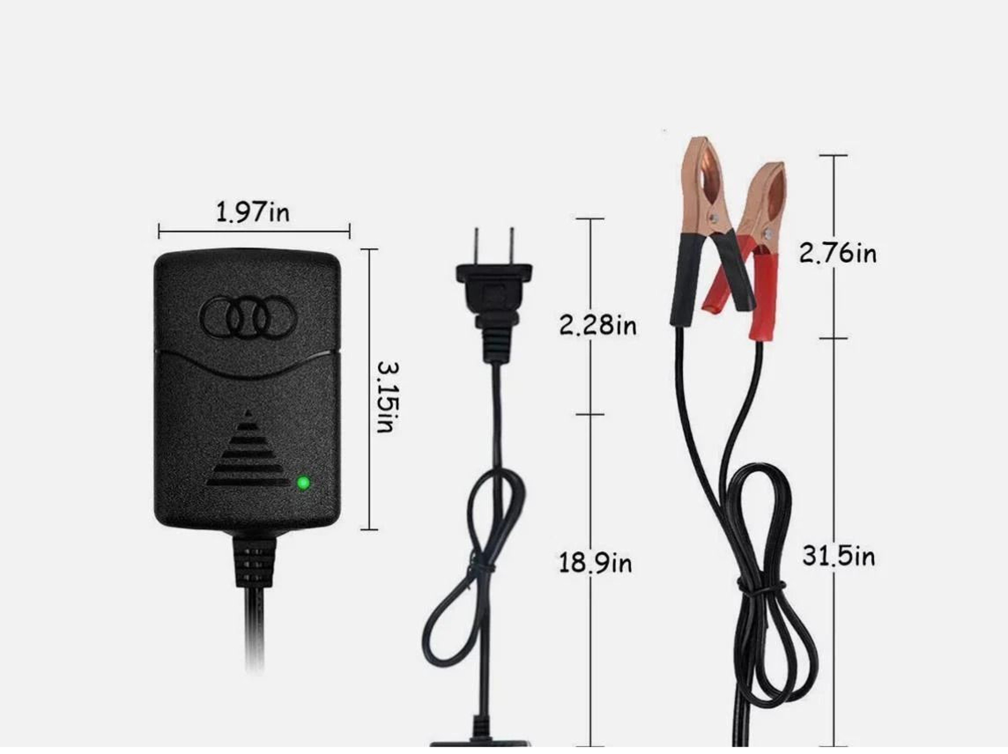 Battery Charger Maintainer For Car Truck Motorcycle ATV RV 3
