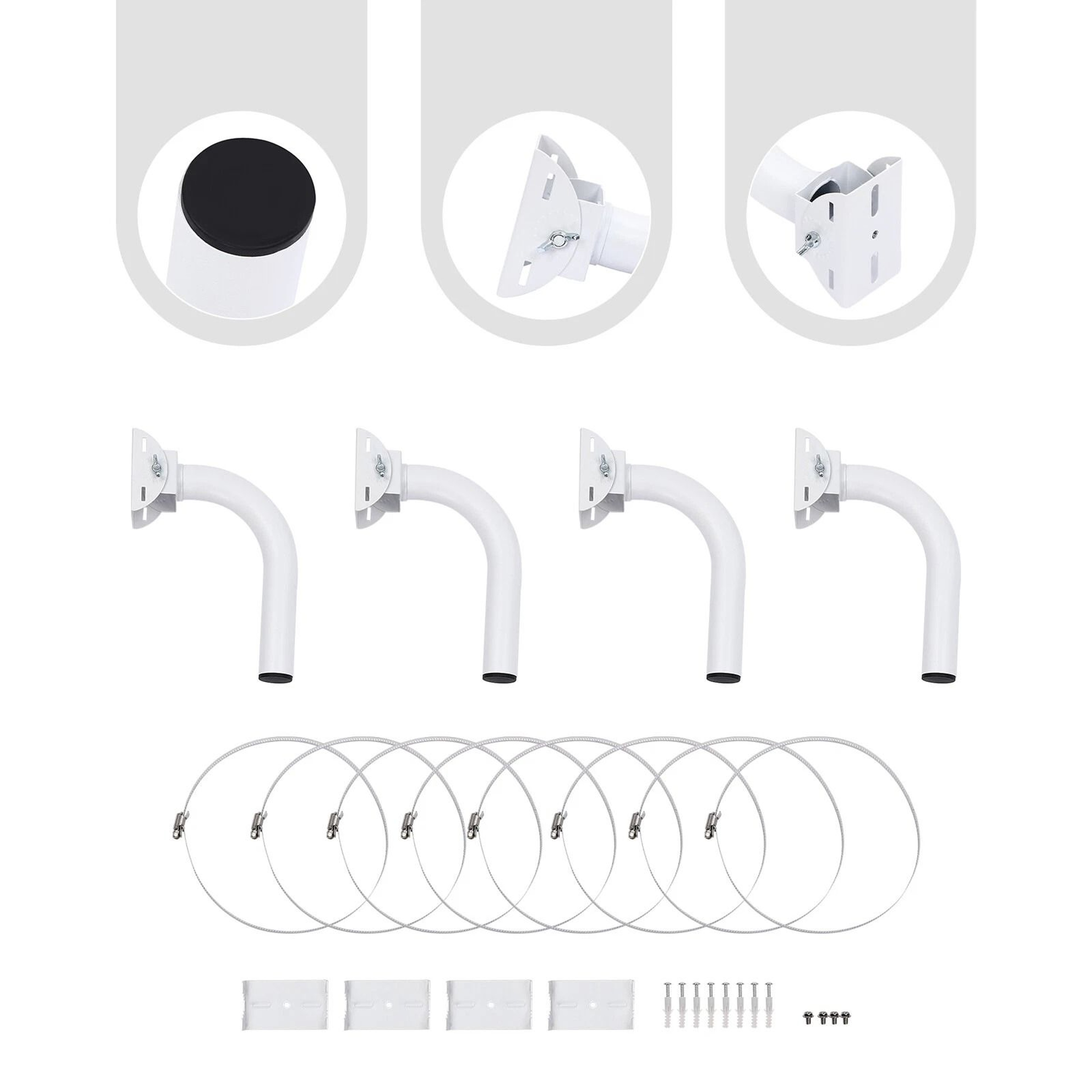 Outdoor Wireless Bridge Bracket Pole Mount Kit Pack 15