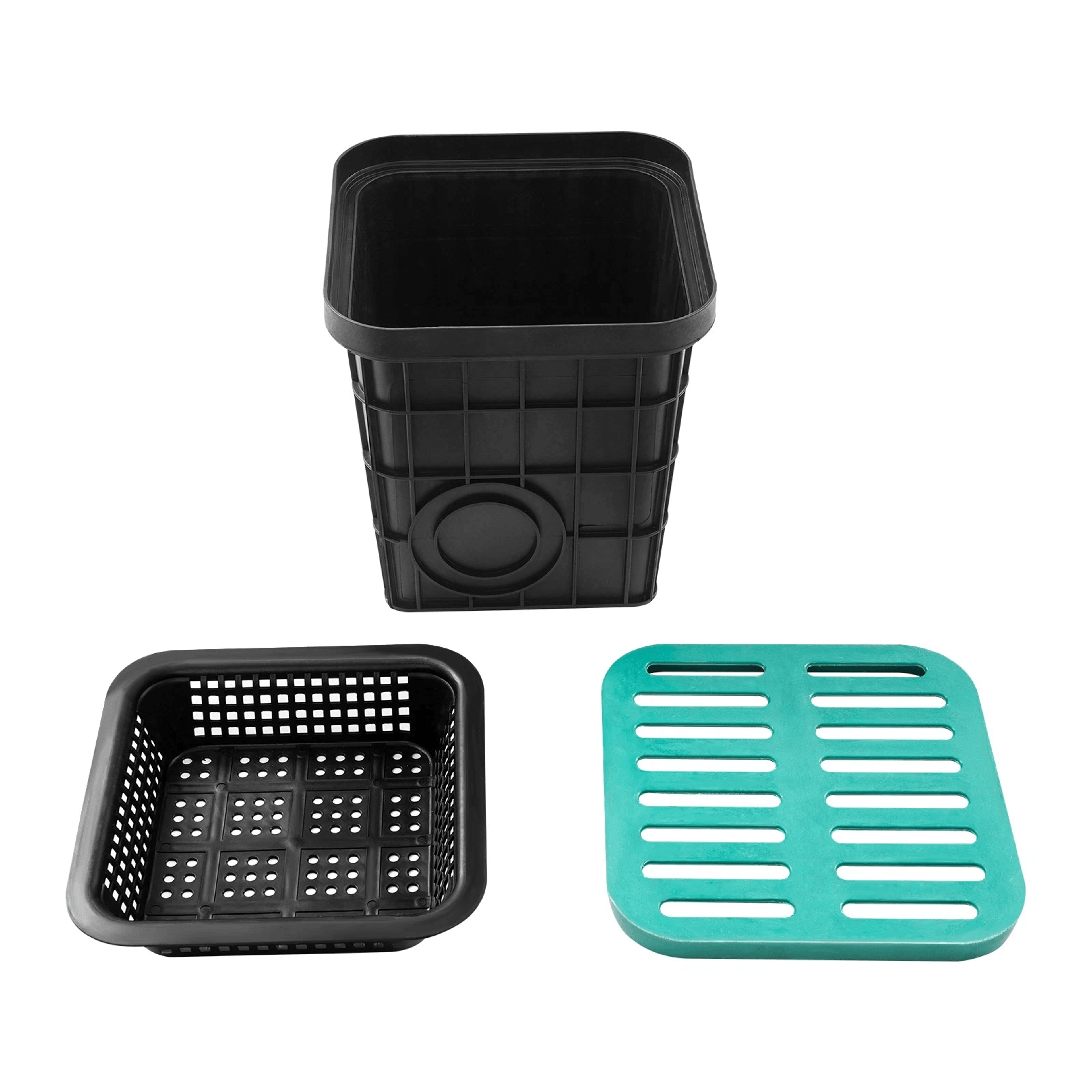 Large Yard Catch Basin With Grate And Debris Basket Heavy Duty Lawn Drainage System 7