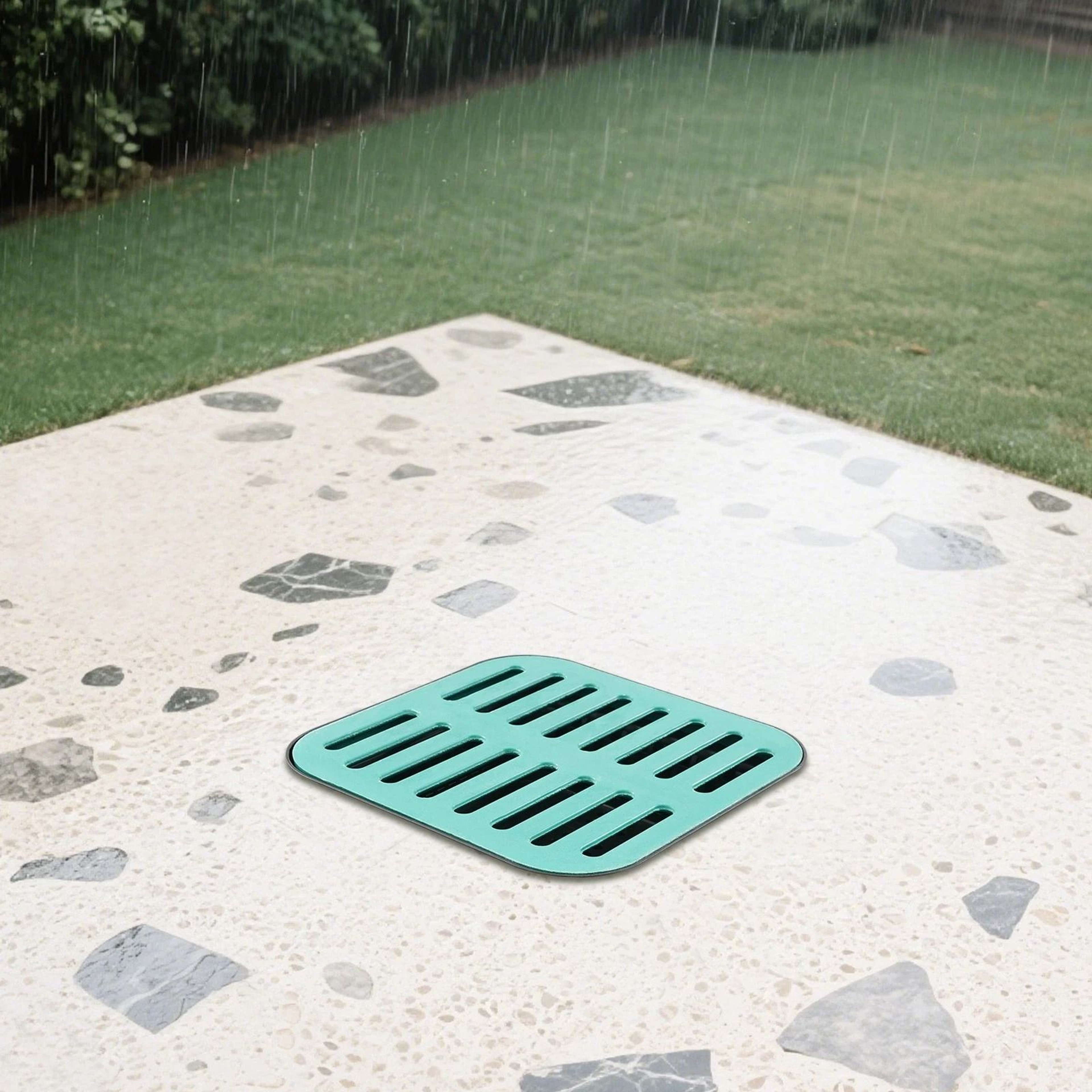 Large Yard Catch Basin With Grate And Debris Basket Heavy Duty Lawn Drainage System 1