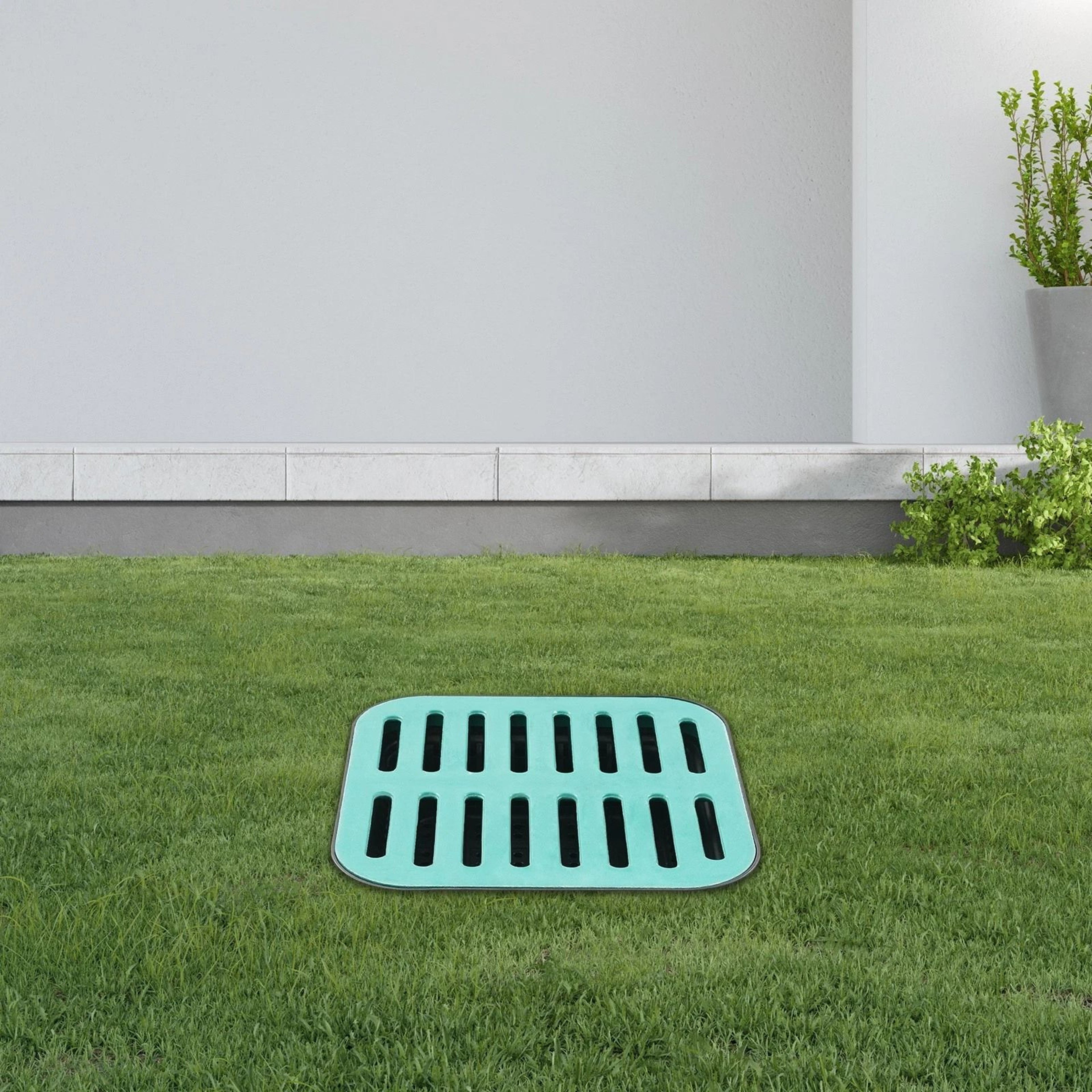 Large Yard Catch Basin With Grate And Debris Basket Heavy Duty Lawn Drainage System 2